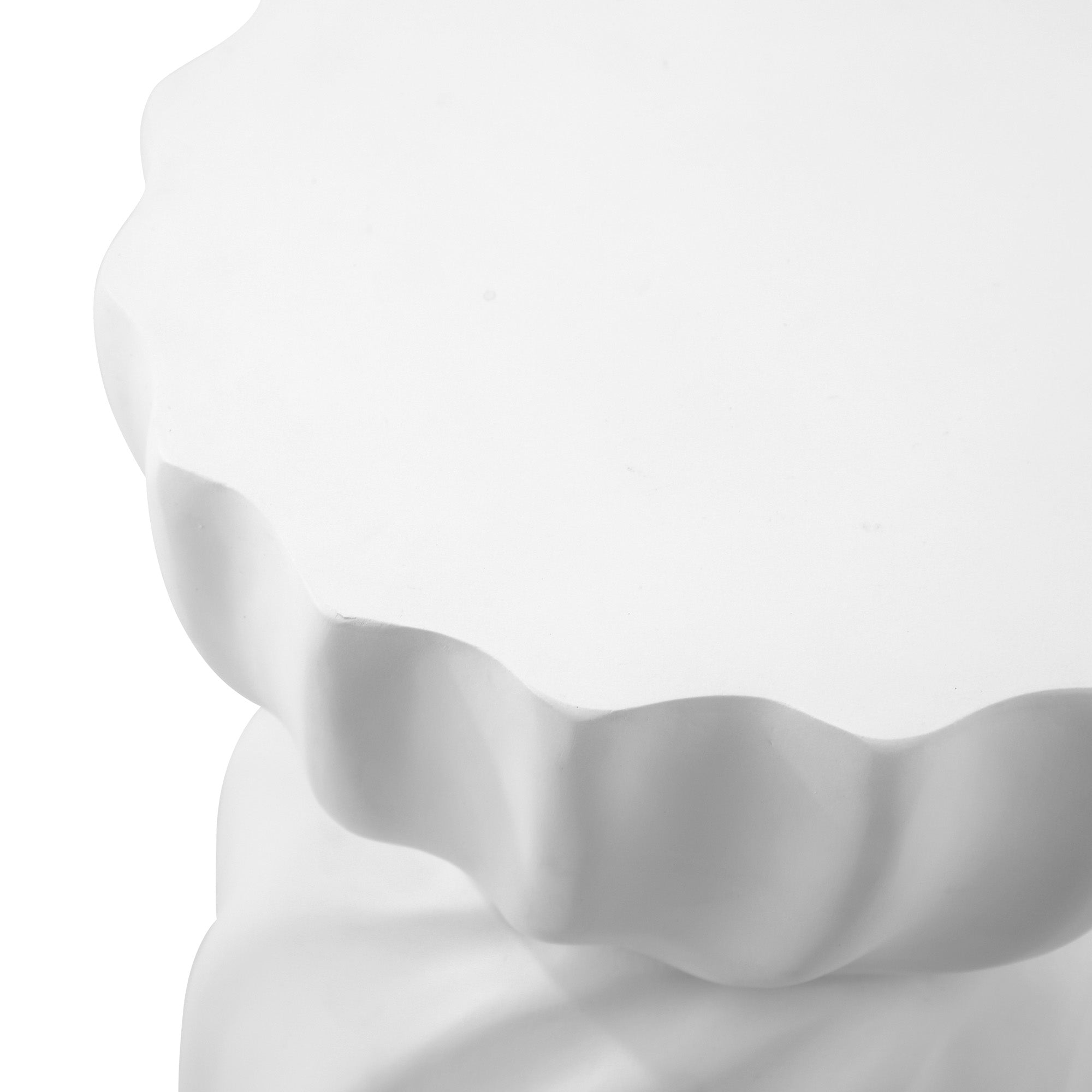 Oikiture Coffee Side Table Bedside End Stool Stand Terrazzo Hourglass Concrete - Sunyee