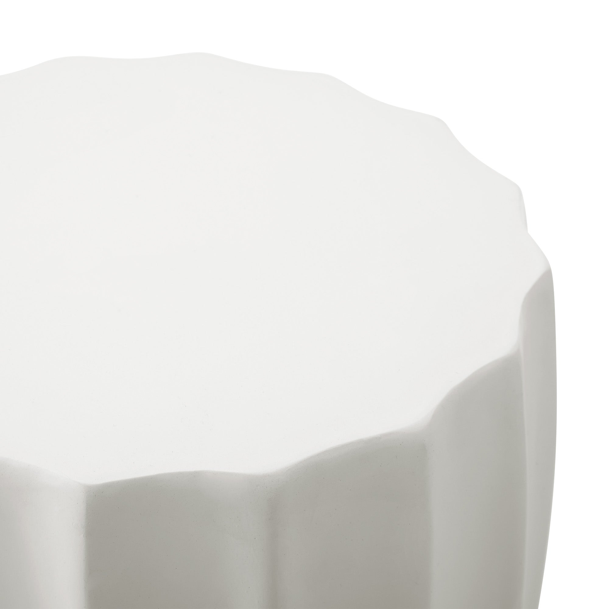 Oikiture Side Table End Stool Coffee Bedside Stand Terrazzo Concrete Outdoor - Sunyee