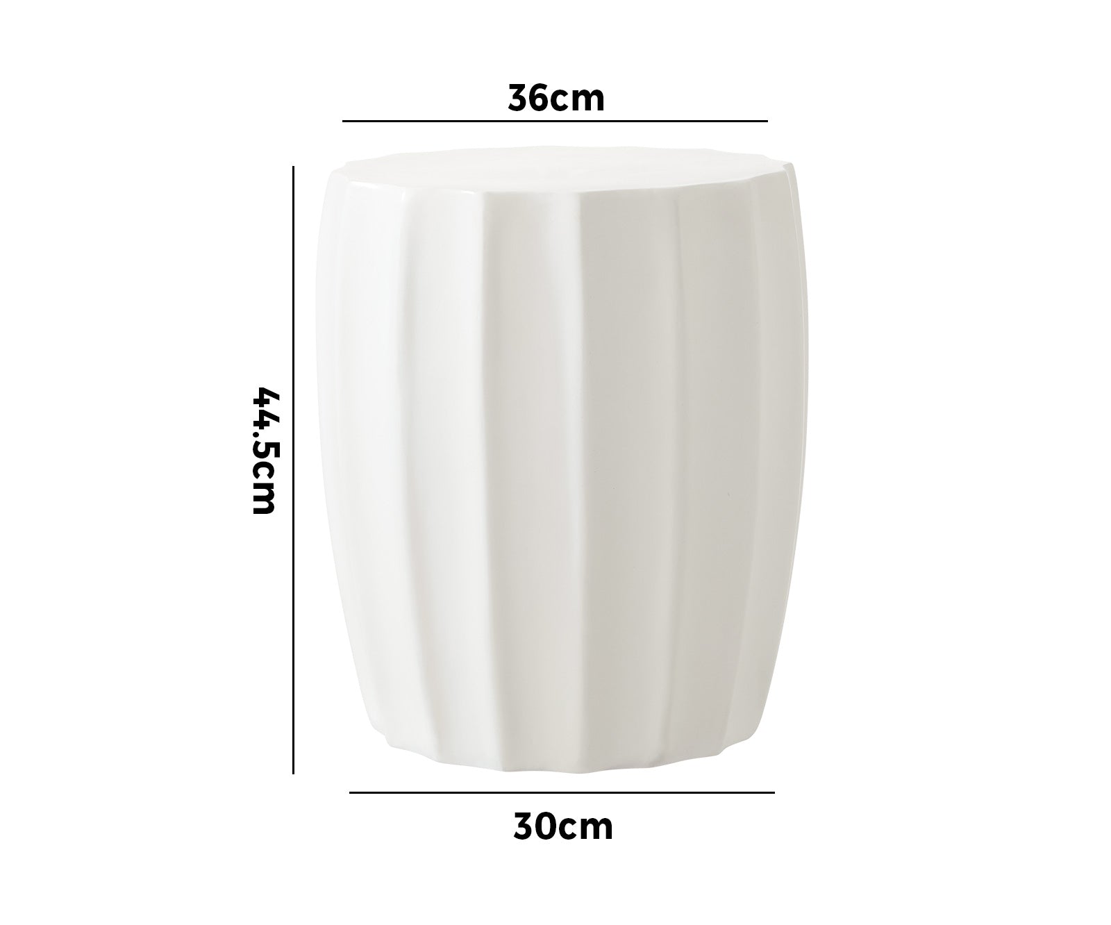 Oikiture Side Table End Stool Coffee Bedside Stand Terrazzo Concrete Outdoor - Sunyee