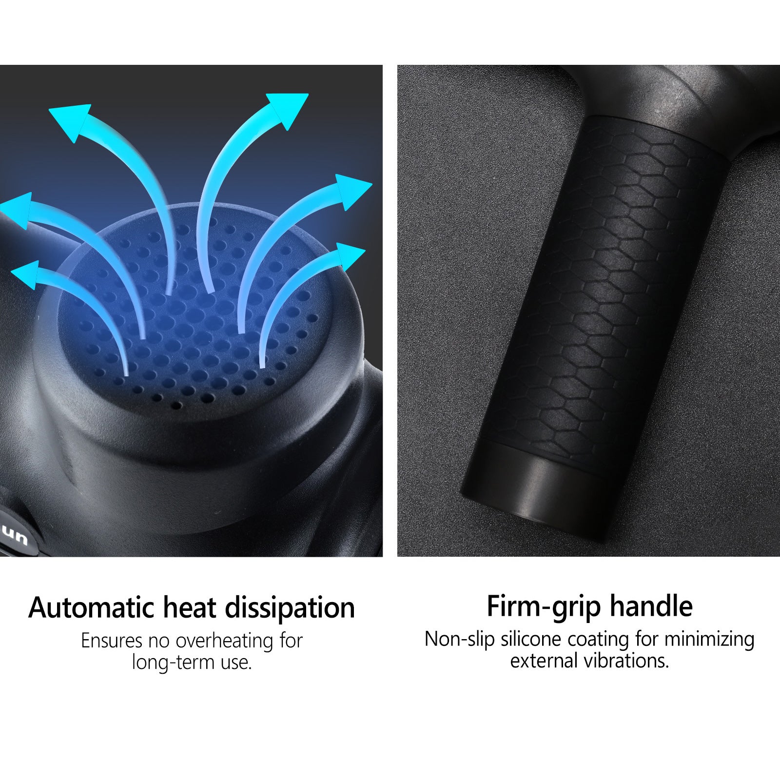 Finex Massage Gun 6 Heads Massager Percussion Vibration Muscle Therapy Tissue - Sunyee