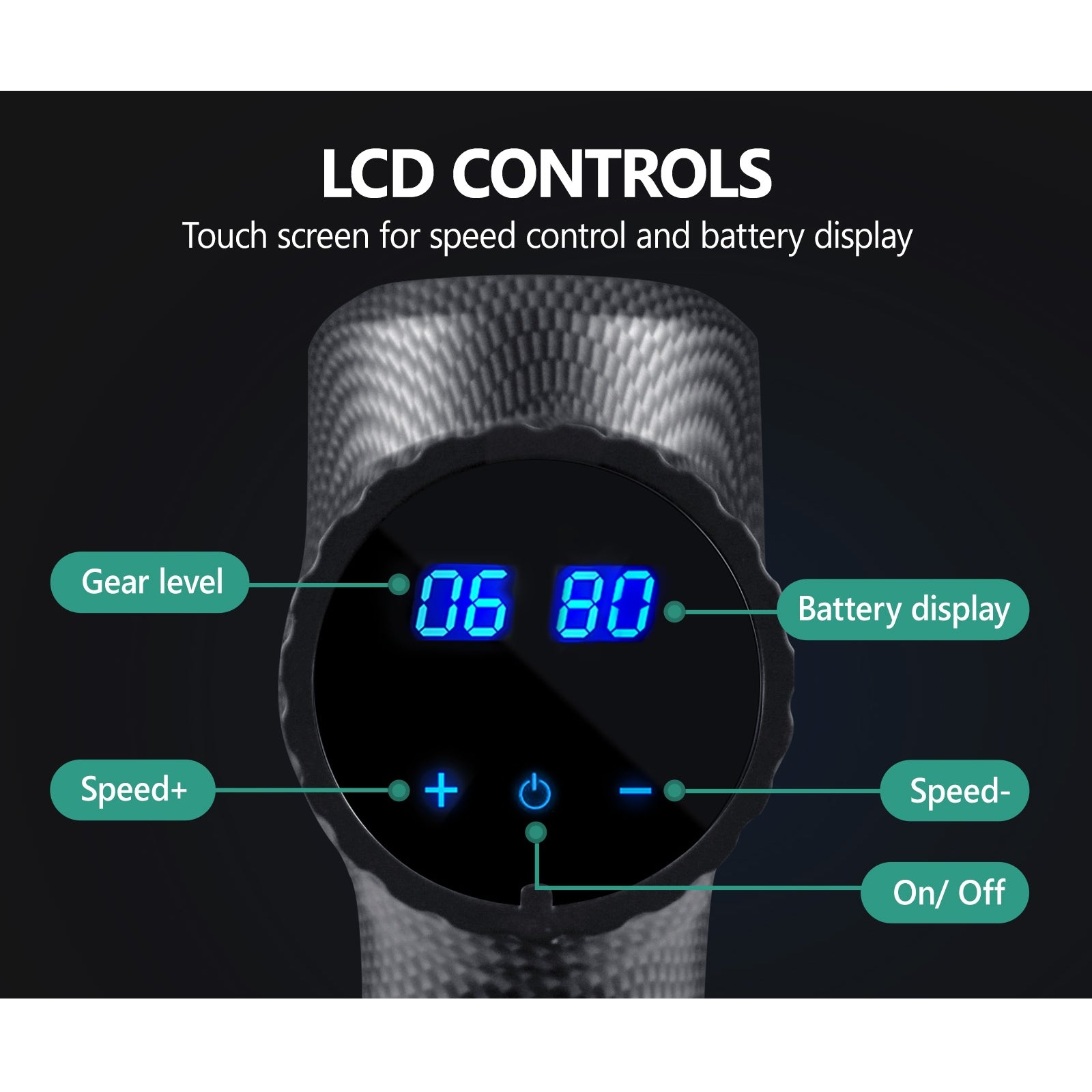 Finex Massage Gun 6 Heads Massager Vibration Muscle Percussion Therapy Tissue - Sunyee