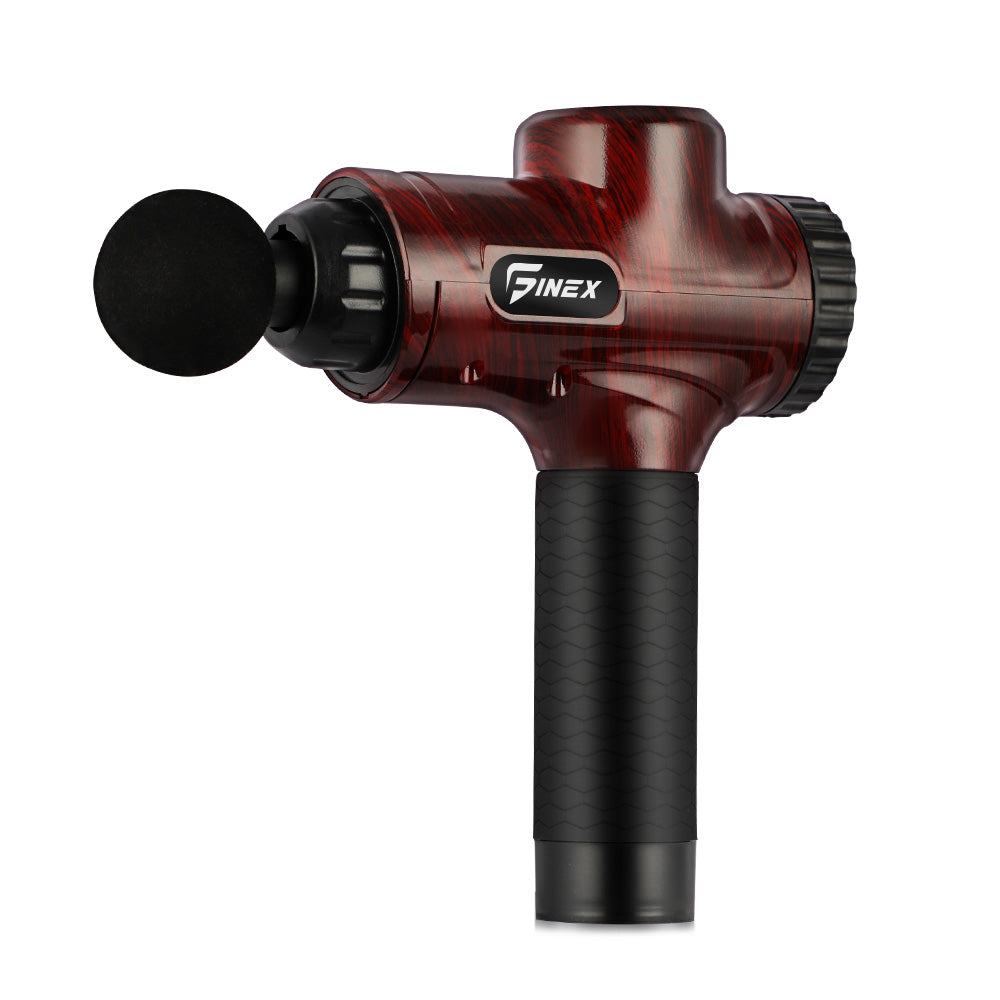 Finex Massage Gun 6 Heads LCD Percussion Vibration Muscle Therapy Deep Tissue - Sunyee