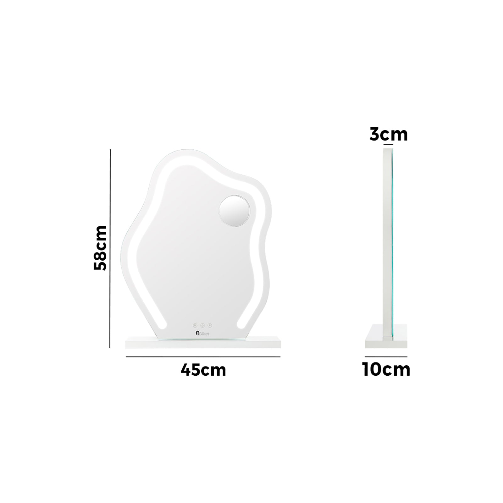 Oikiture Bluetooth Hollywood Makeup Mirror LED Light 45x58cm Vanity Mirrors - Sunyee