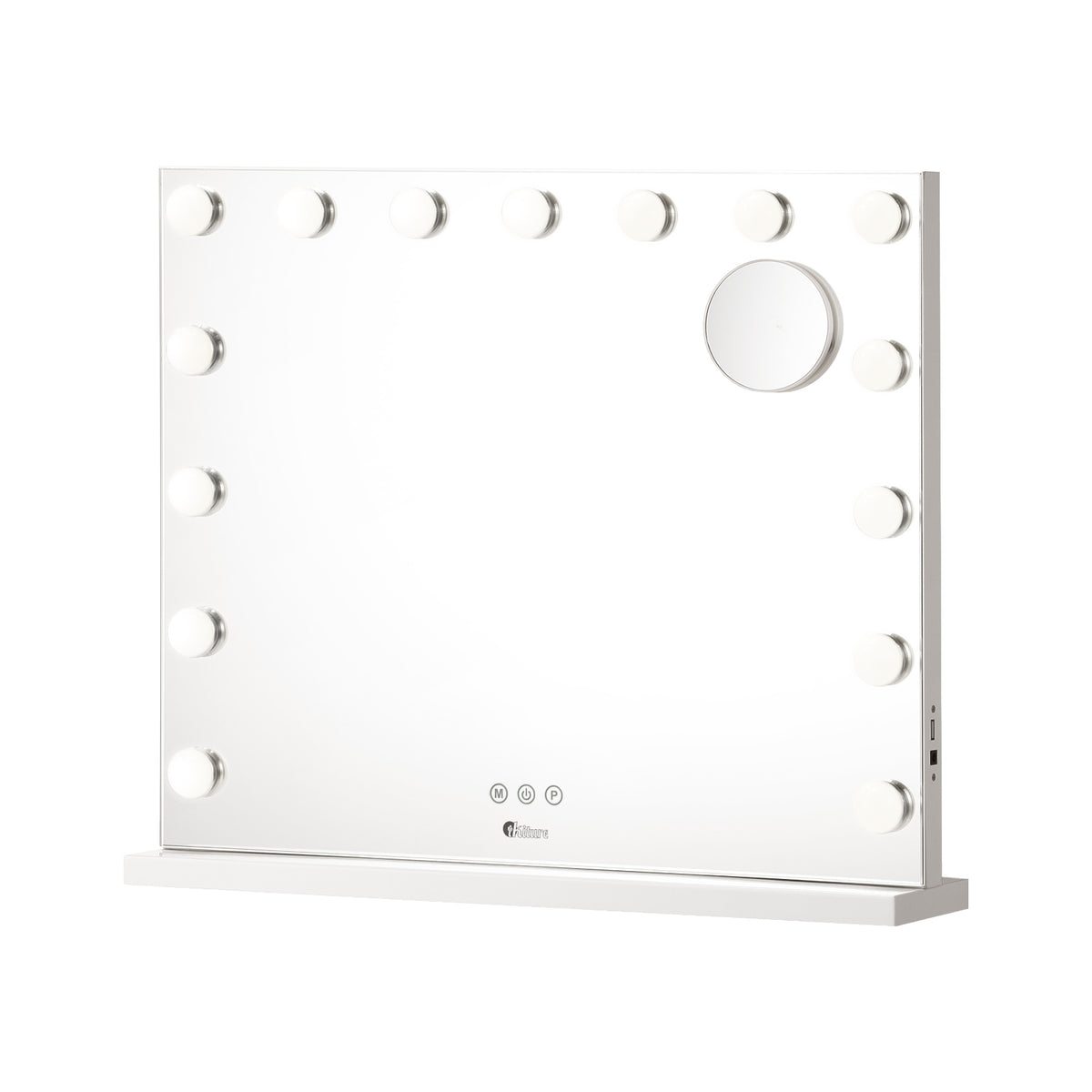 Oikiture Hollywood Mirrors Makeup Magnifying Mirror Bluetooth with LED Lights