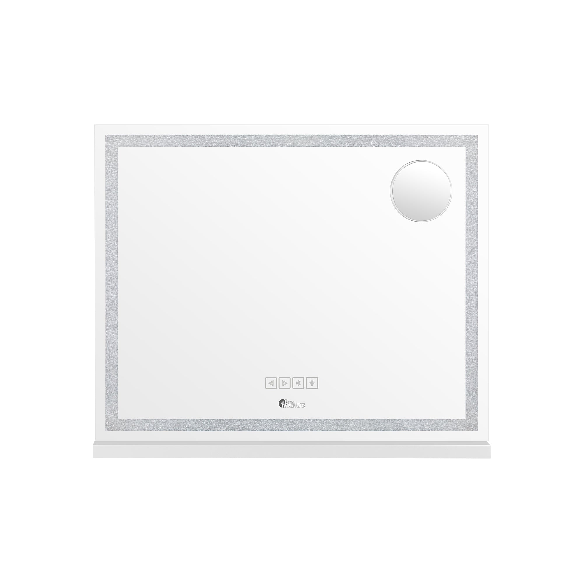 Oikiture Bluetooth Hollywood LED Makeup Mirror 58x49cm Crystal Vanity Mirrors - Sunyee