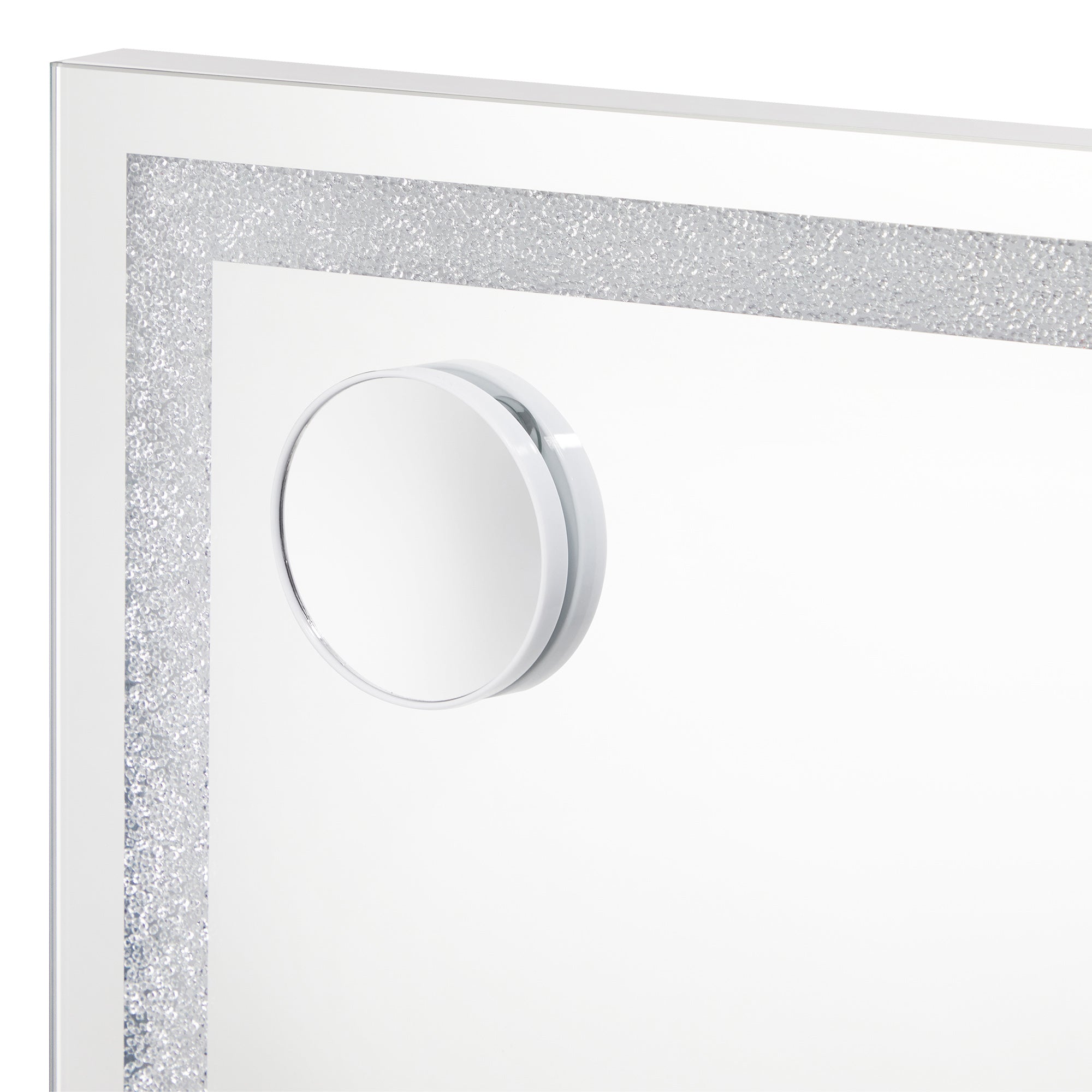 Oikiture Bluetooth Hollywood LED Makeup Mirror 58x49cm Crystal Vanity Mirrors - Sunyee