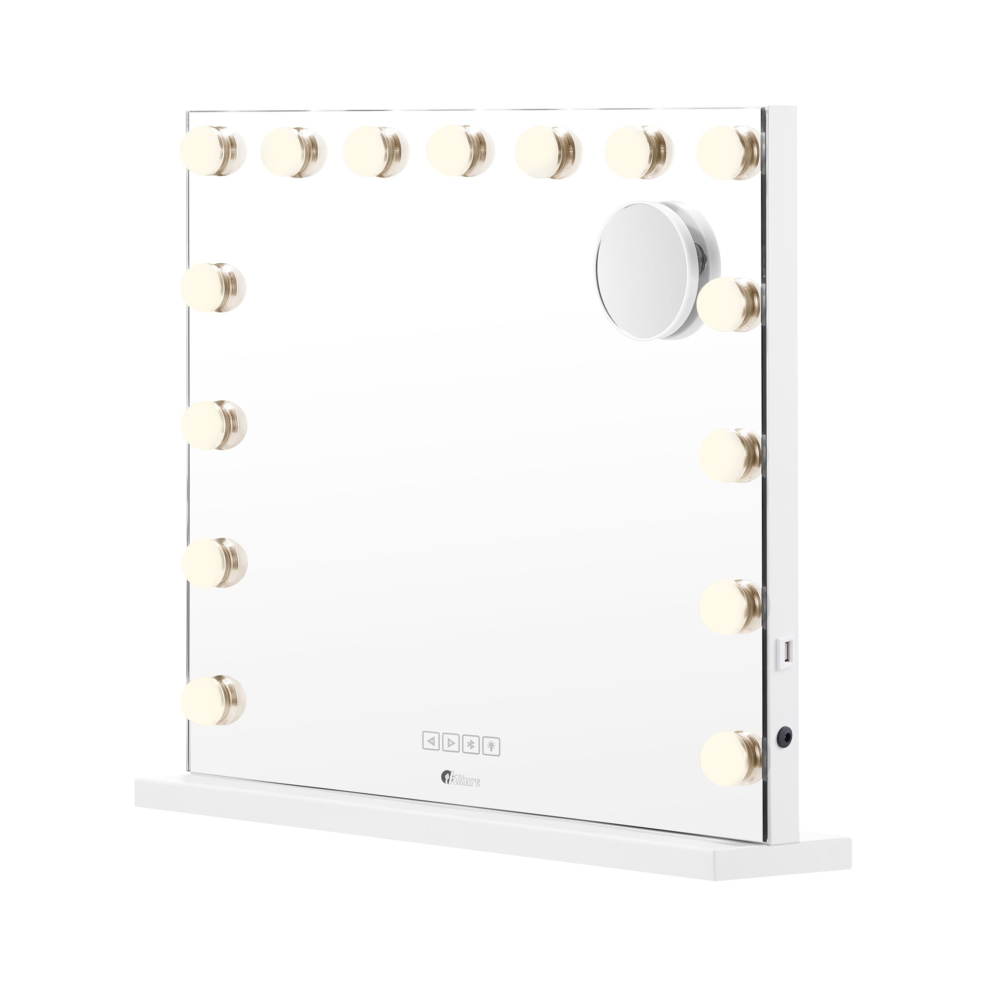 Oikiture Bluetooth Hollywood Makeup Mirror LED Light 60x52cm Vanity Mirrors - Sunyee