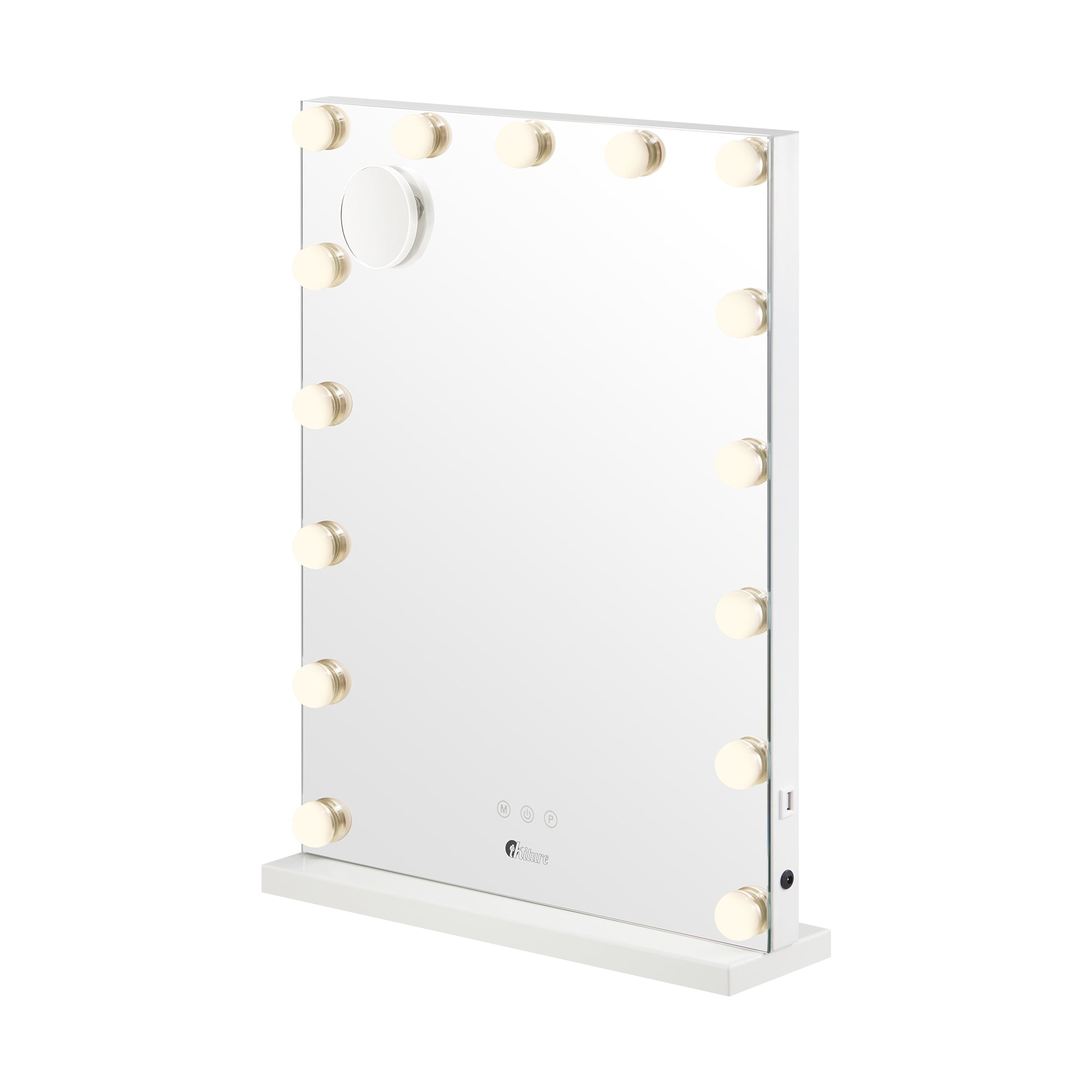 Oikiture LED Makeup Mirror Bluetooth Hollywood 61x43cm Vanity Wall Mirrors - Sunyee