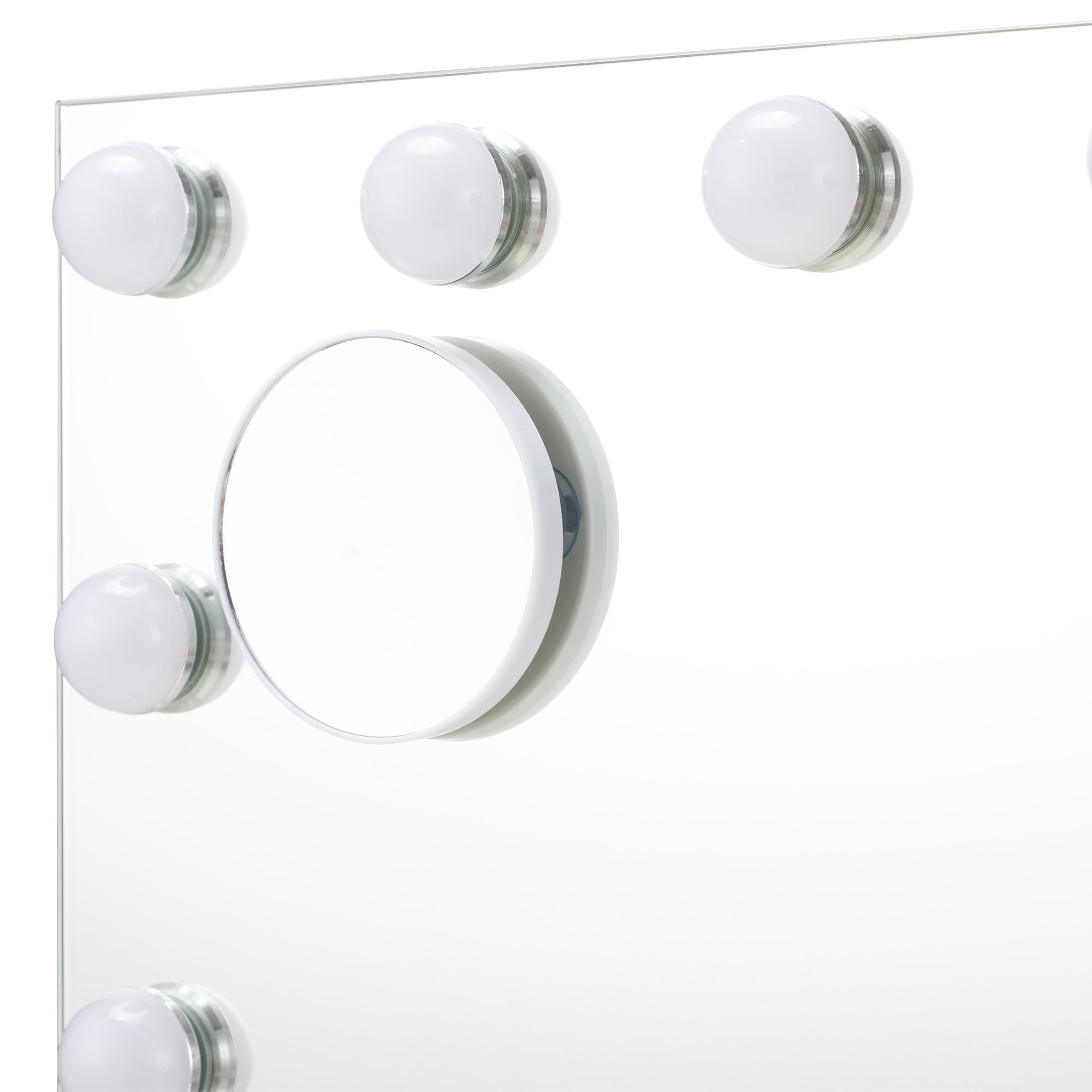 Oikiture LED Makeup Mirror Bluetooth Hollywood 61x43cm Vanity Wall Mirrors - Sunyee