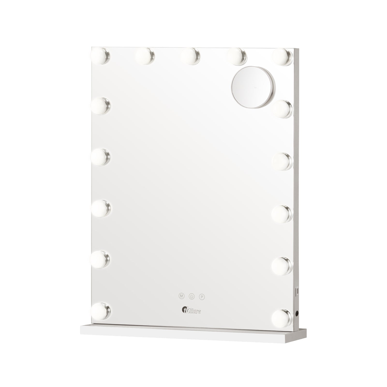 Oikiture LED Makeup Mirror Bluetooth Hollywood 61x43cm Vanity Wall Mirrors - Sunyee