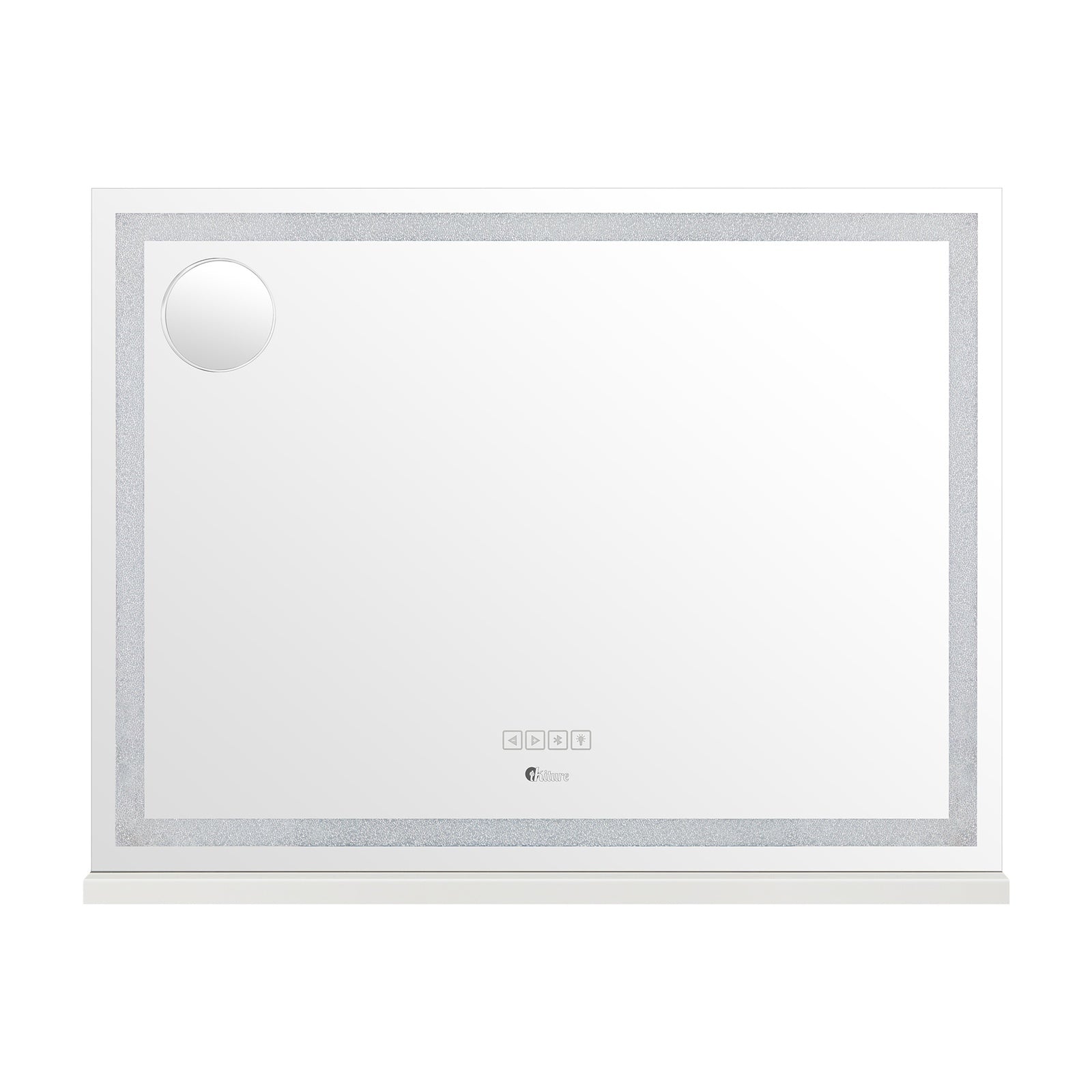 Oikiture Bluetooth Hollywood LED Makeup Mirror 80x62cm Crystal Vanity Mirrors - Sunyee