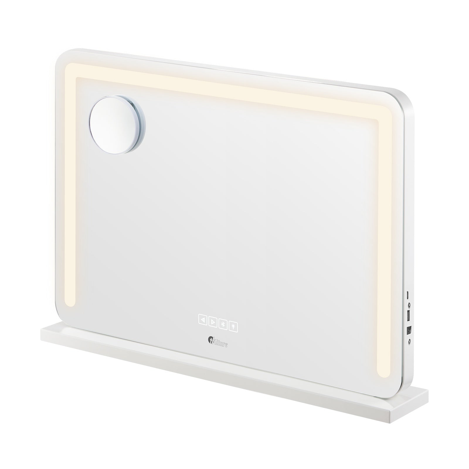 Oikiture Bluetooth Hollywood LED Makeup Mirror 80x62cm Vanity Wall Mirrors - Sunyee