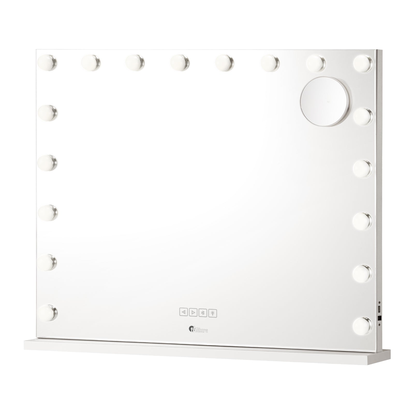 Oikiture Bluetooth Hollywood Makeup Mirror LED Light 80x68cm Vanity Mirrors - Sunyee
