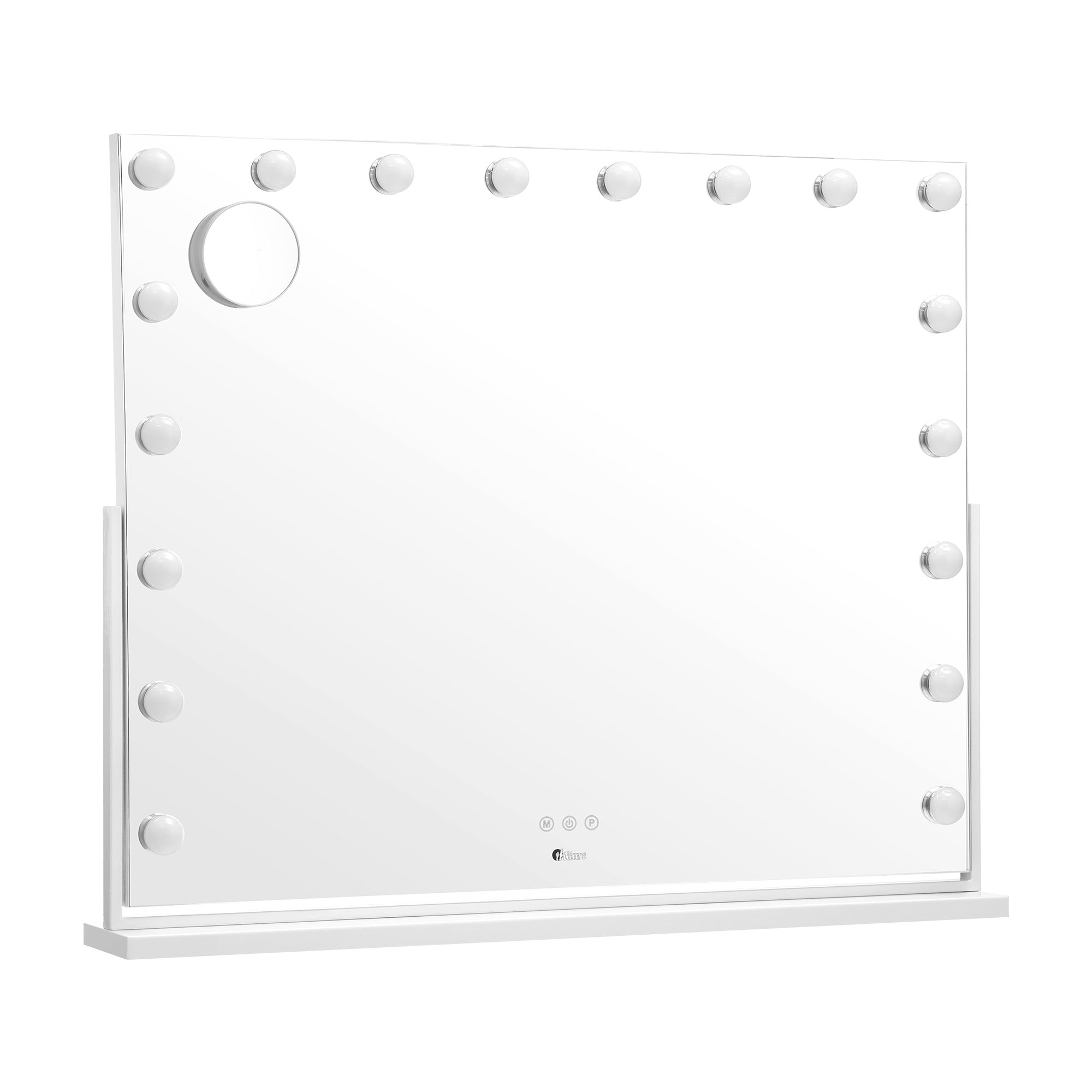 Oikiture LED Hollywood Mirrors Makeup Rotatable Mirror Magnifying Bluetooth - Sunyee