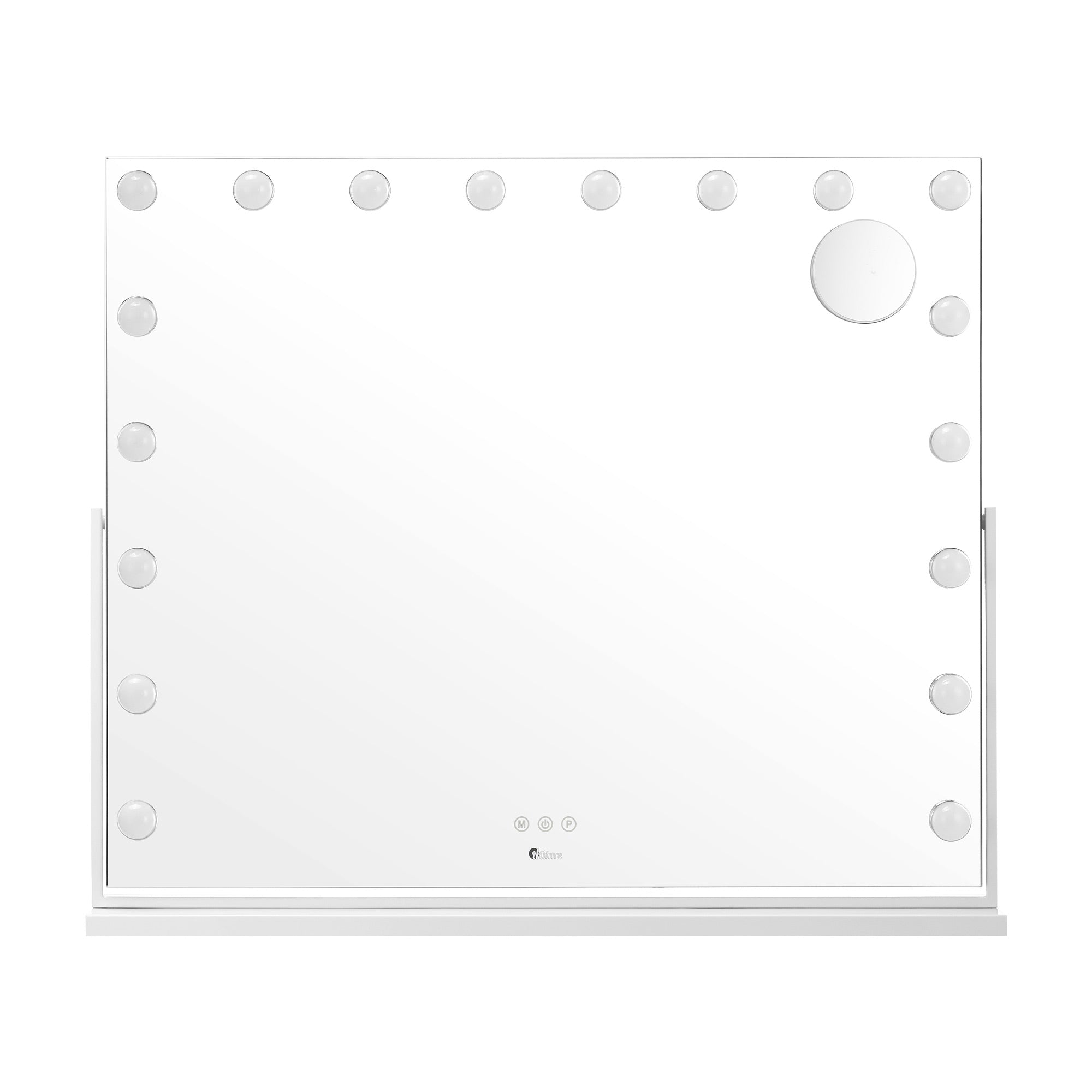 Oikiture LED Hollywood Mirrors Makeup Rotatable Mirror Magnifying Bluetooth - Sunyee