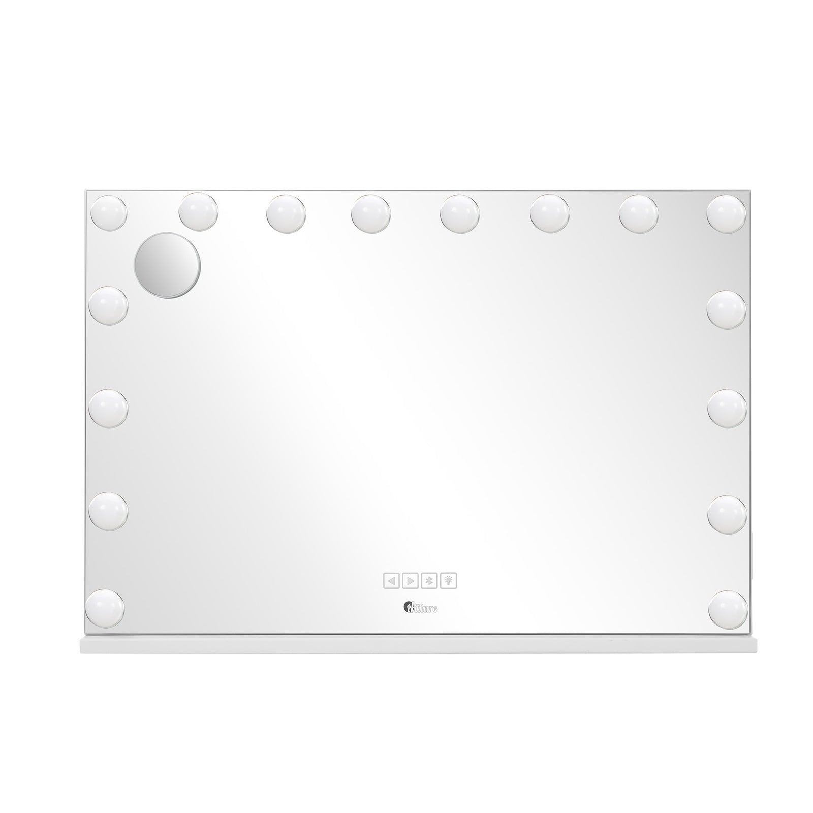 Oikiture Bluetooth Hollywood Makeup Mirror 16 LED Light 90x62cm Vanity Mirrors - Sunyee