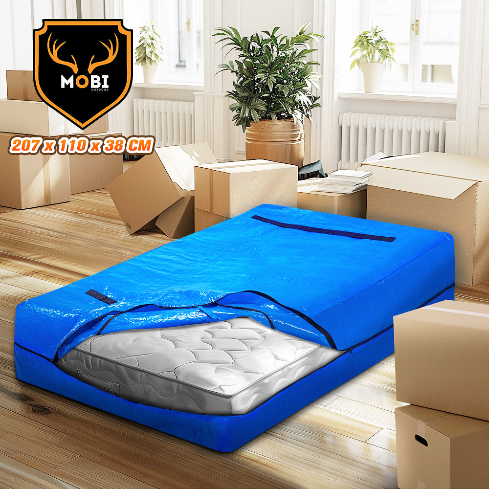 MOBI Mattress Bag Easy Moving Waterproof Protector Dust Cover King Single Size - Sunyee