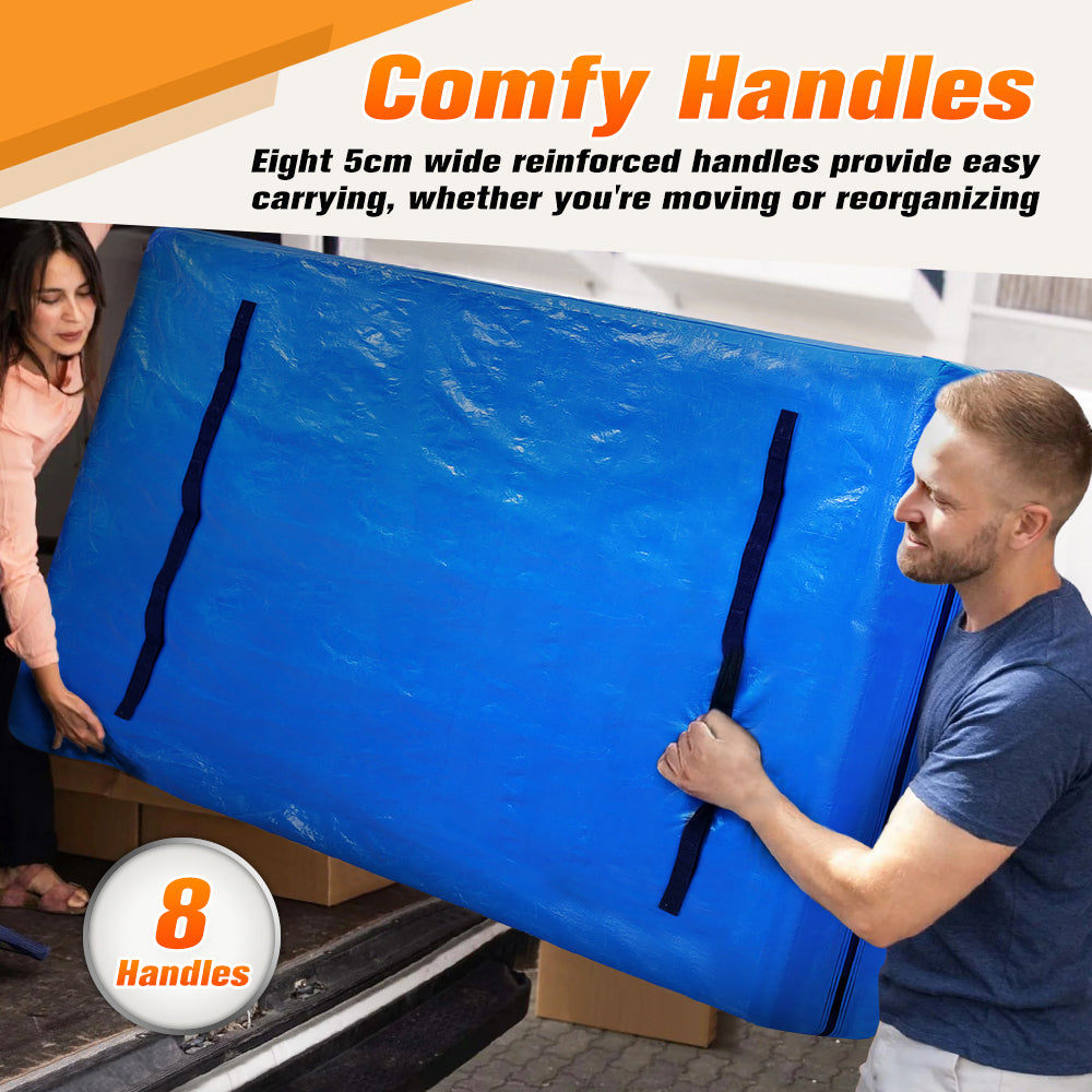 MOBI Mattress Bag Easy Moving Waterproof Protector Dust Cover King Single Size - Sunyee