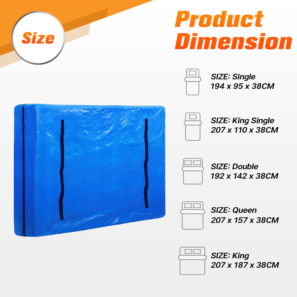 MOBI Mattress Bag Easy Moving Waterproof Protector Dust Cover - Sunyee