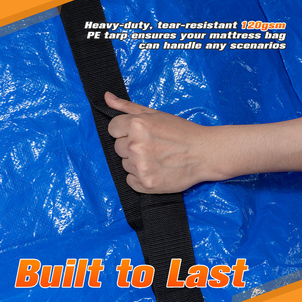 MOBI Mattress Bag Easy Moving Waterproof Protector Dust Cover Queen Size - Sunyee
