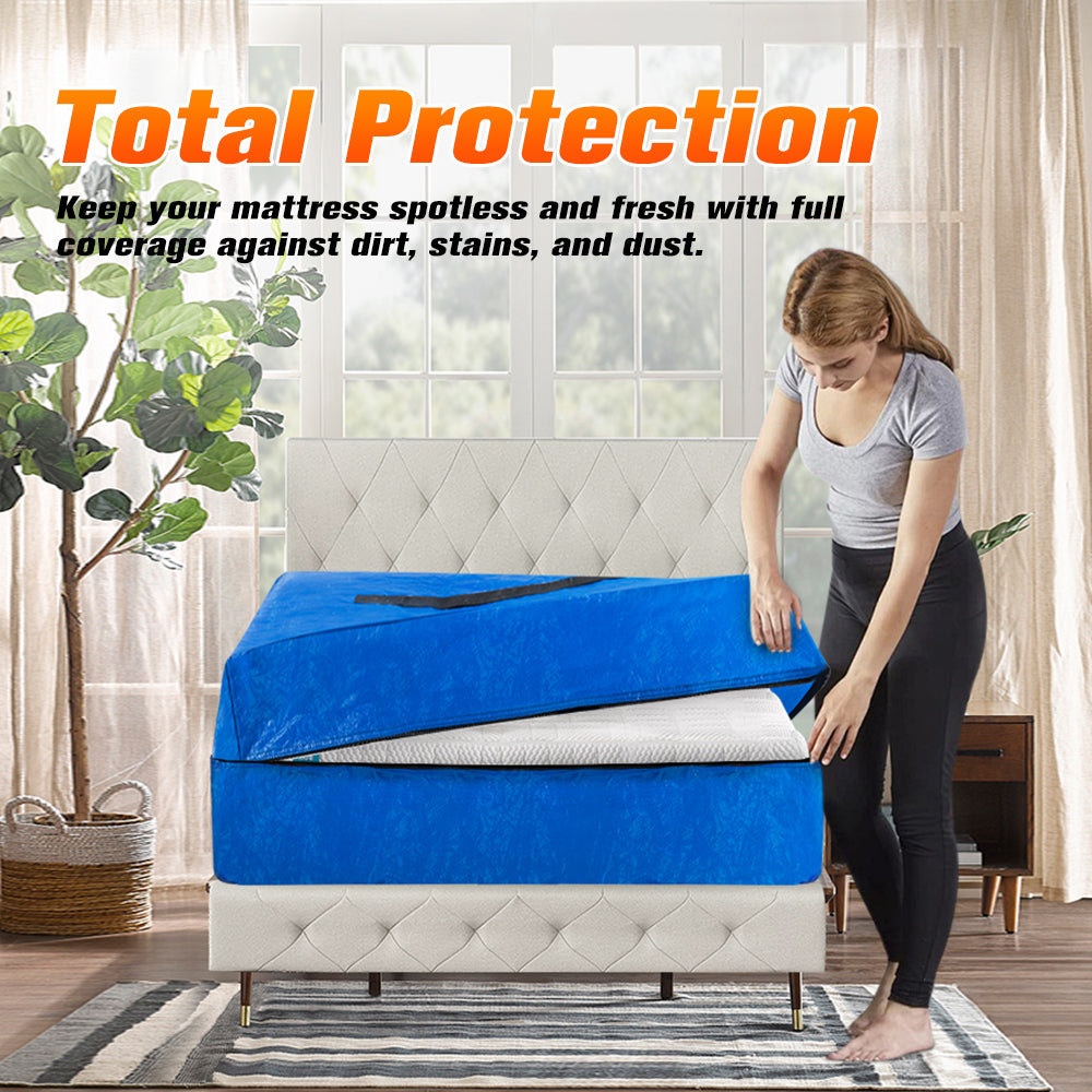 MOBI Mattress Bag Easy Moving Waterproof Protector Dust Cover Single Size - Sunyee