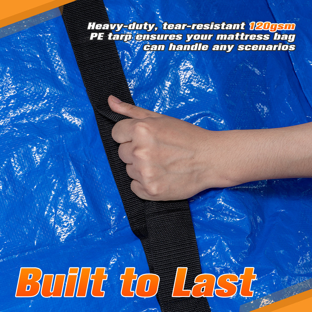 MOBI Mattress Bag Easy Moving Waterproof Protector Dust Cover Single Size - Sunyee