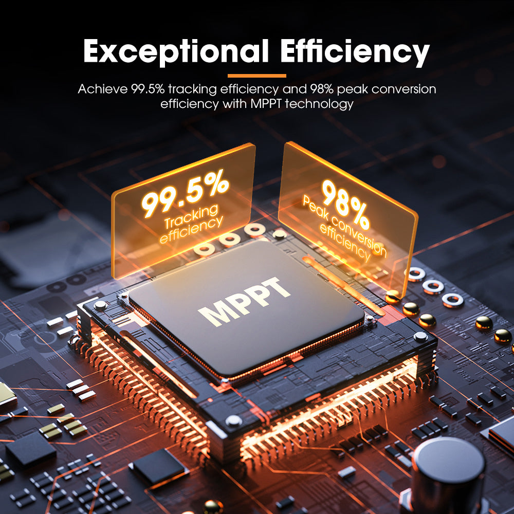 San Hima MPPT Solar Charge Controller 12V 24V Inbulit Bluetooth LCD Display - Sunyee