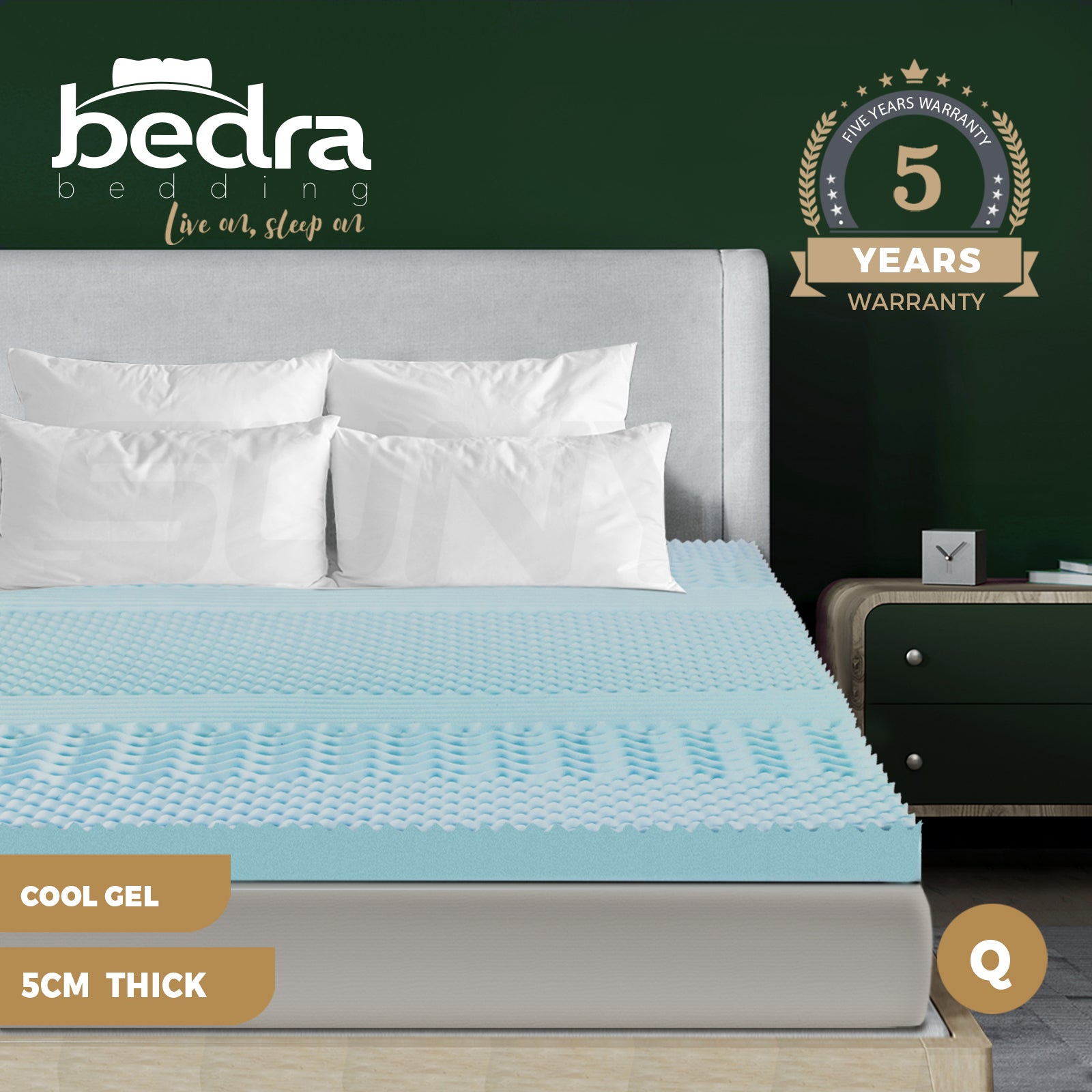 Bedra Memory Foam Mattress 7-Zone 5CM Queen - Sunyee