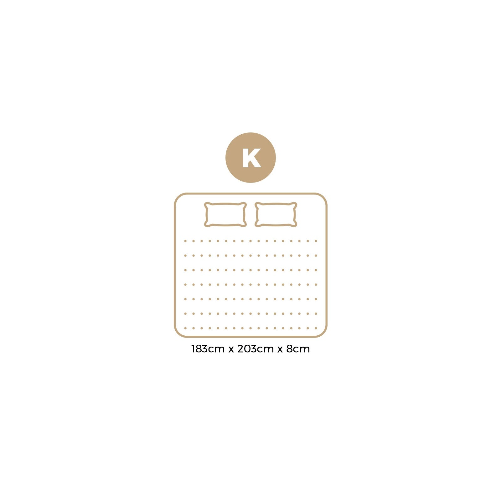 Bedra Memory Foam Mattress 8CM King 7-Zone