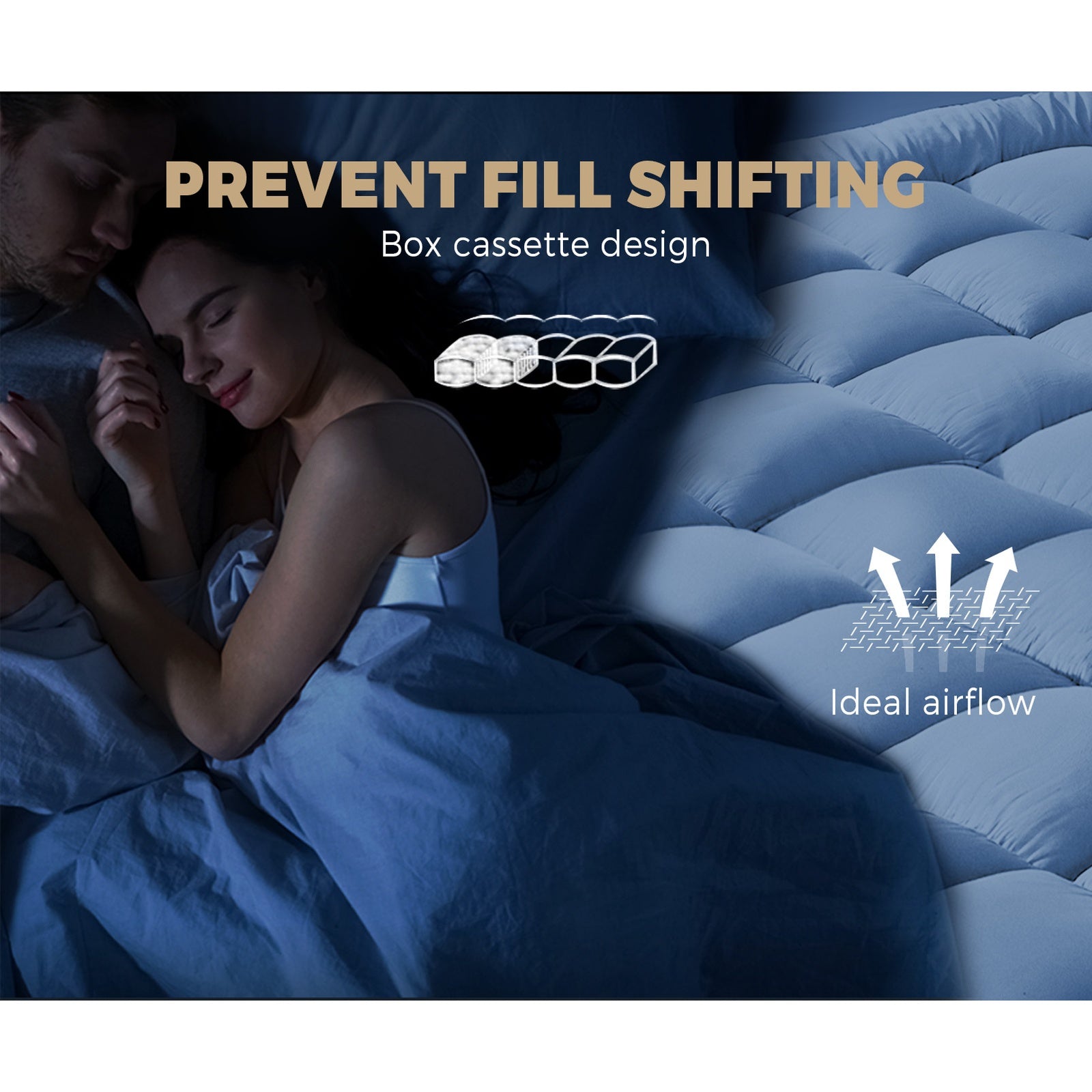 Bedra Bedding Luxury Pillowtop Mattress Topper Mat Pad Protector Cover Queen - Sunyee