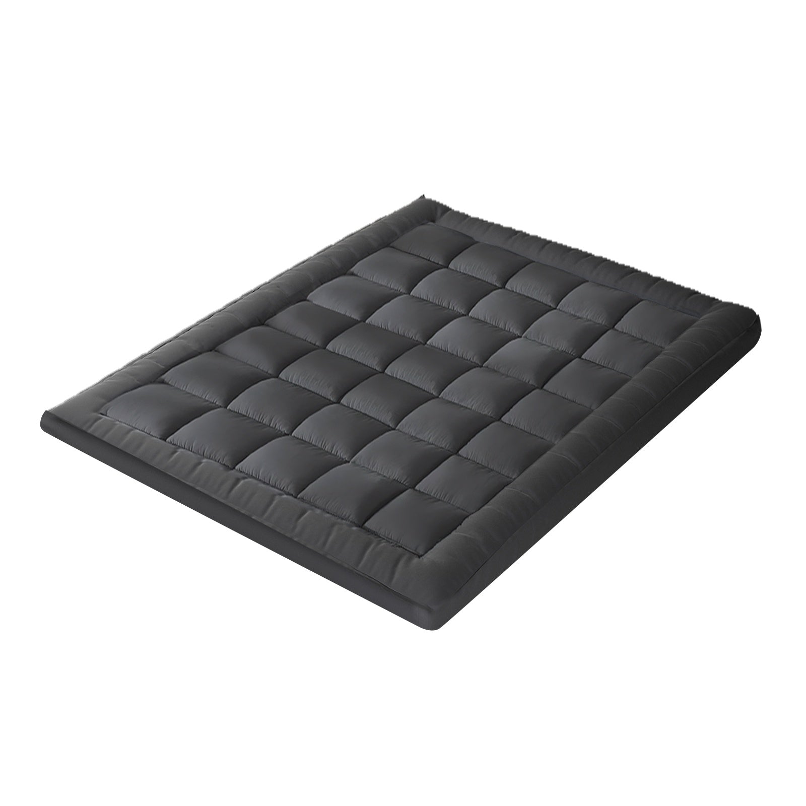 Bedra Bedding Bamboo Charcoal Pillowtop Mattress Topper Protector Cover Double - Sunyee