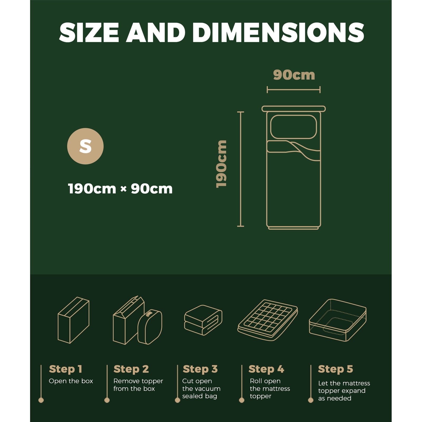 Bedra Bedding Bamboo Charcoal Pillowtop Mattress Topper Protector Cover Single - Sunyee