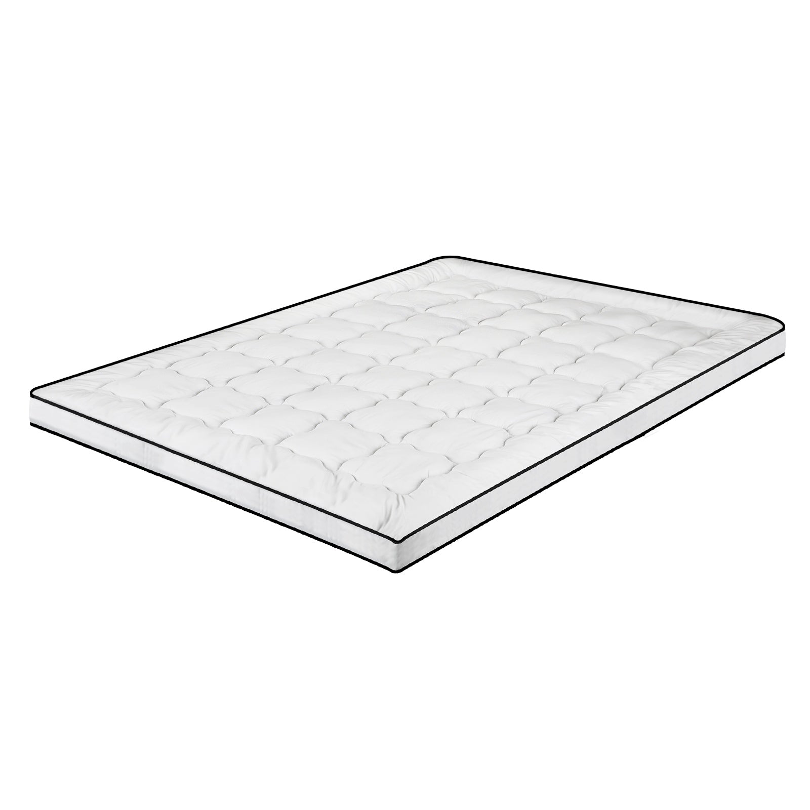 Bedra Pillowtop Mattress Topper Pad Double Microfibre Luxury Protector Cover - Sunyee
