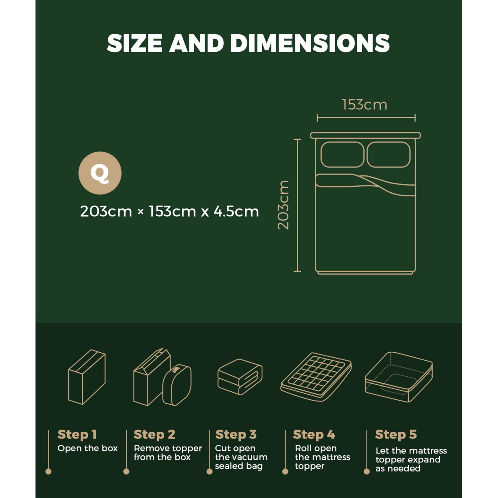 Bedra Pillowtop Mattress Topper Pad Microfibre Luxury Protector Cover Queen - Sunyee