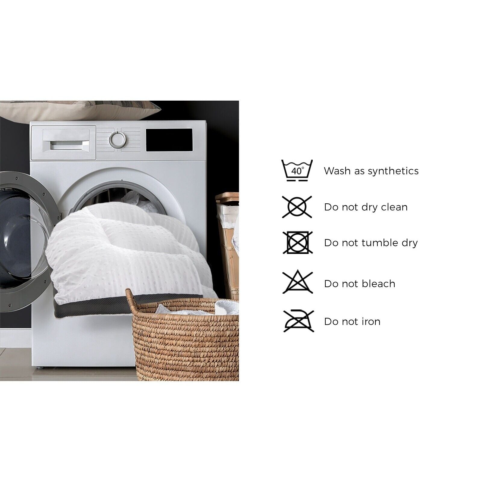 Bedra Mattress Topper Luxury Pillowtop Airflow Mesh Bed Protector Mat 5cm King - Sunyee