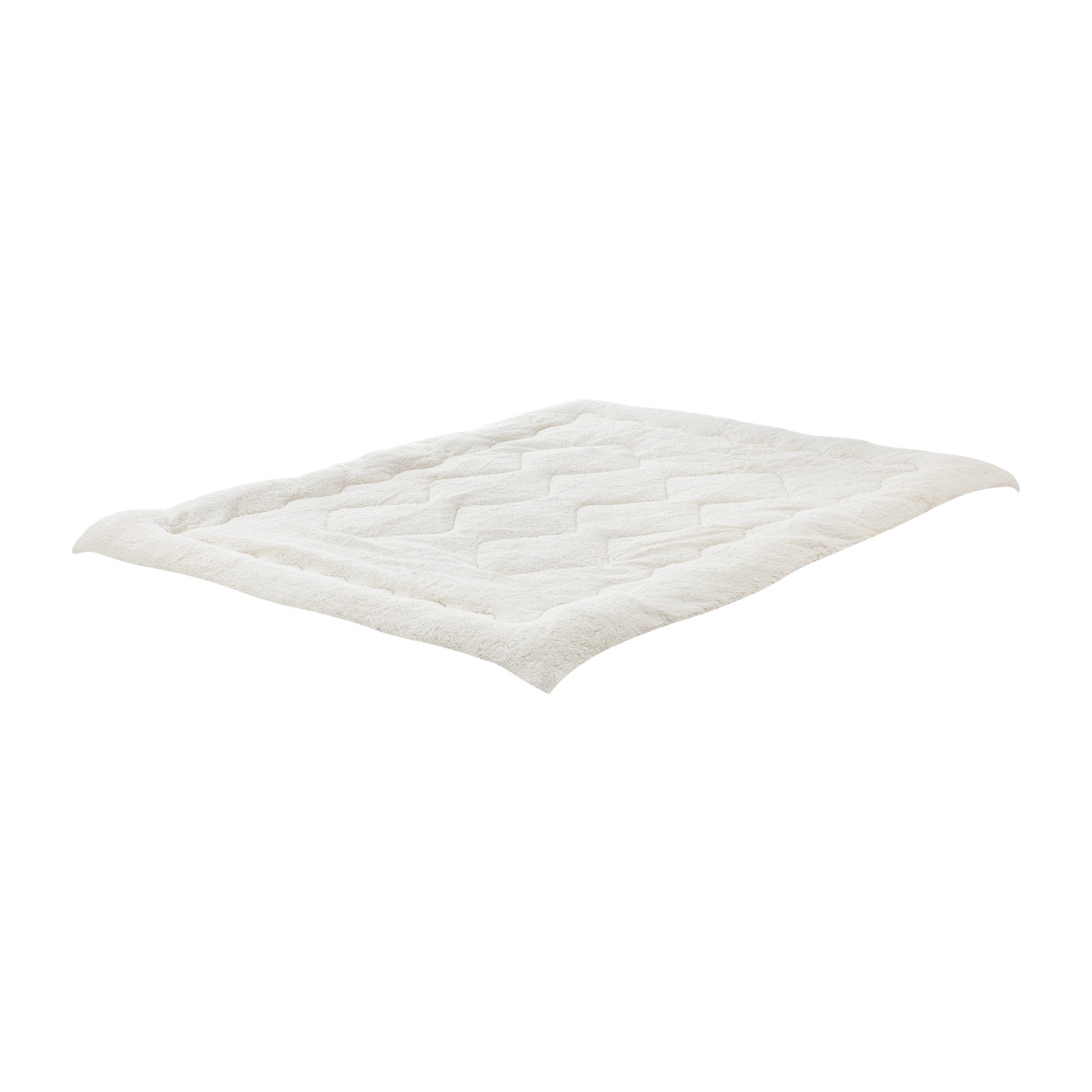 Bedra Mattress Topper Sherpa Fleece Pillowtop Fitted King Single Double Queen - Sunyee