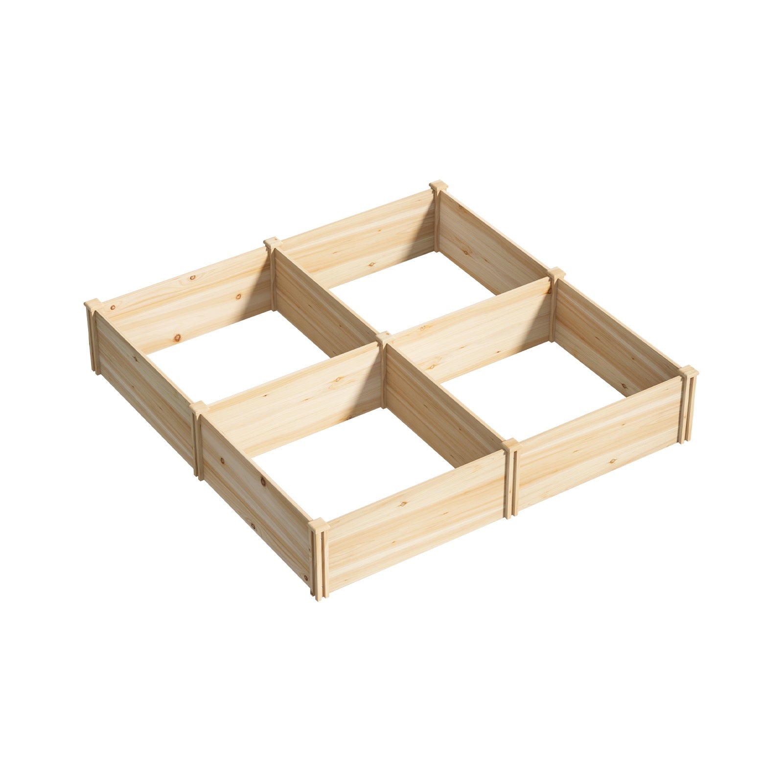 Livsip Garden Bed Raised Wooden Planter Box Container Set of 4 80x80x30cm - Sunyee