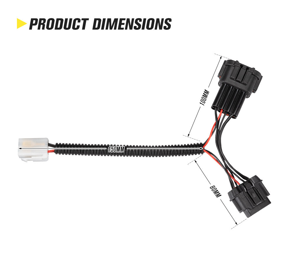 Lightfox Wiring Harness Kit fit Nissan Navara NP300 Plug and Play - Sunyee