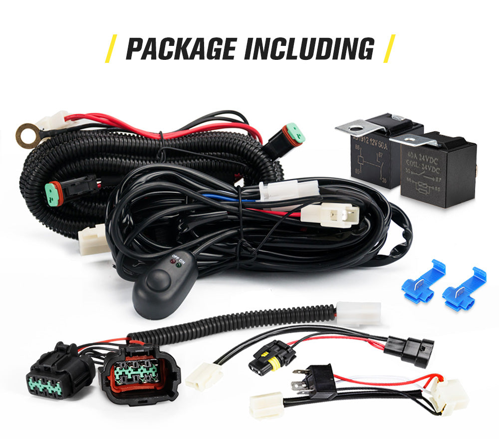 Lightfox Wiring Harness Kit fit Nissan Navara NP300 Plug and Play - Sunyee