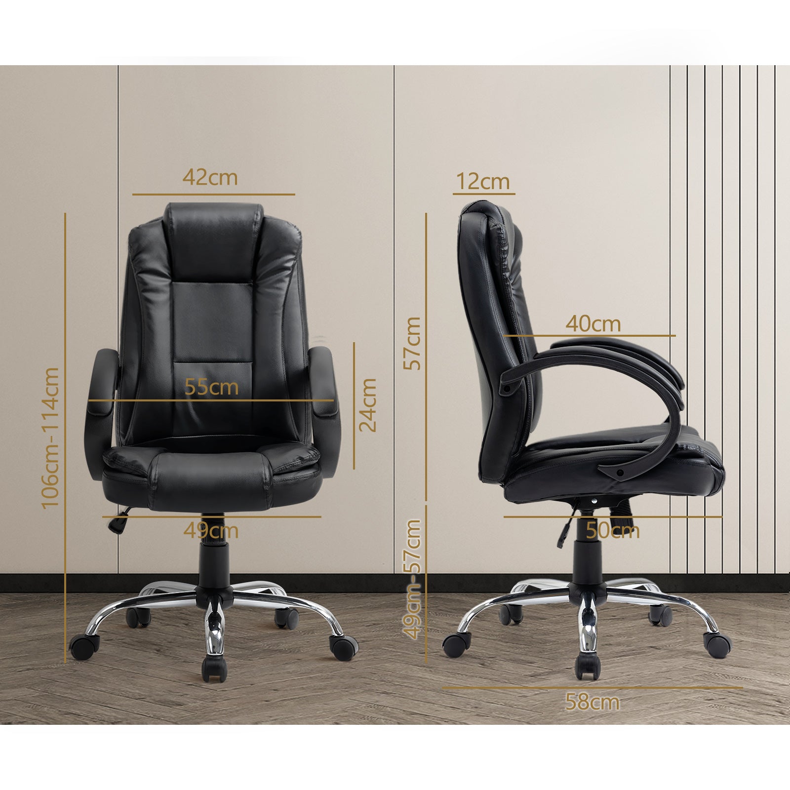 Oikiture Gaming Chair Office Executive Computer Chairs - Sunyee