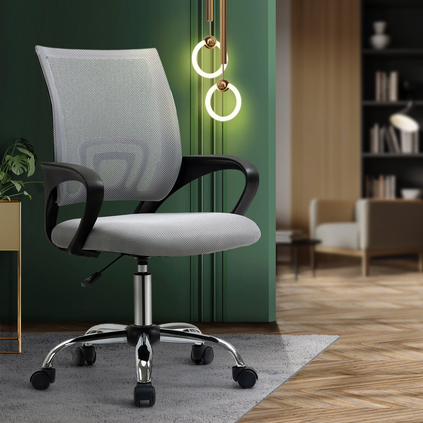 Oikiture Office Chair Mesh Gaming Chair Grey - Sunyee