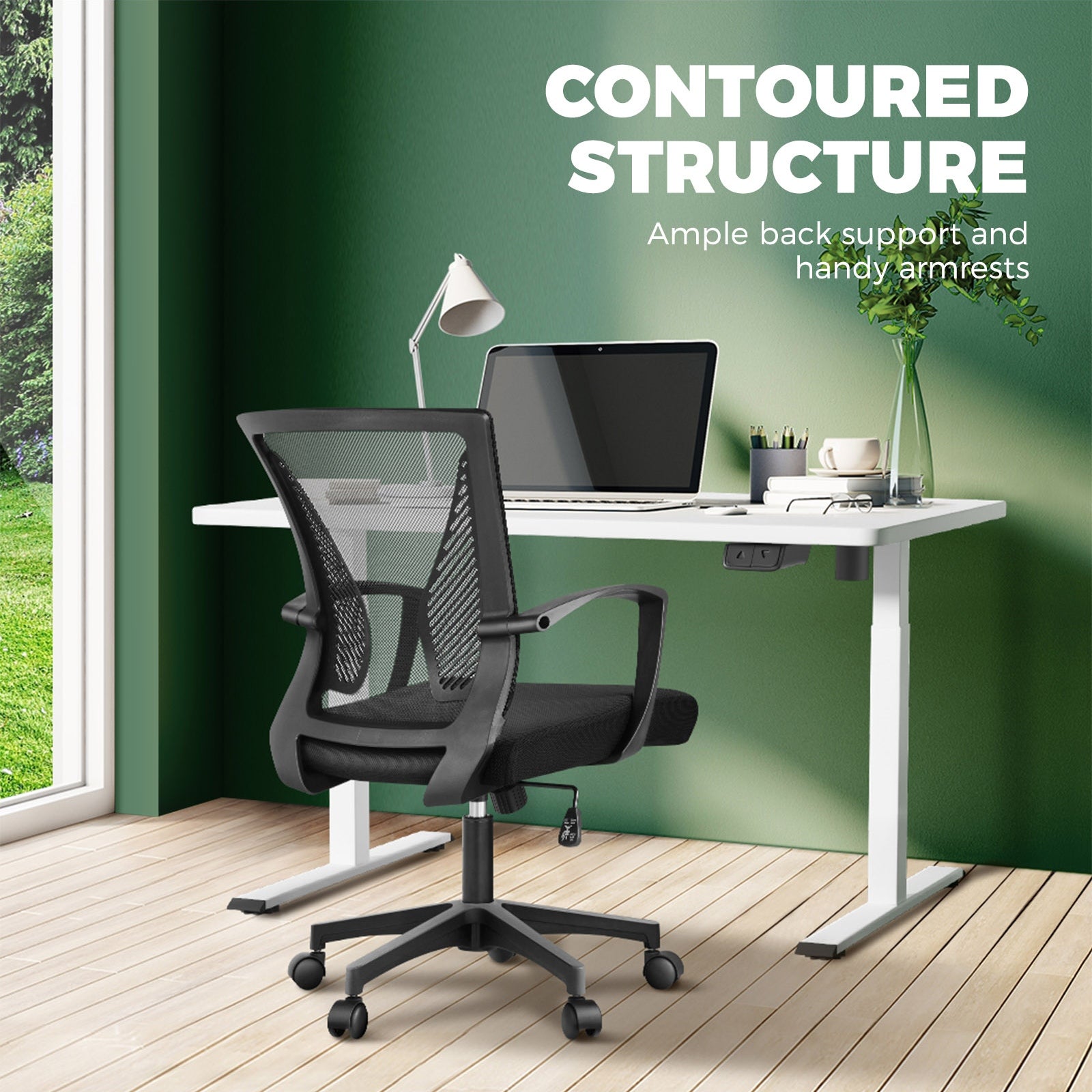 Oikiture Office Chair Executive Mesh Computer Chairs Study Work Gaming Chair - Sunyee