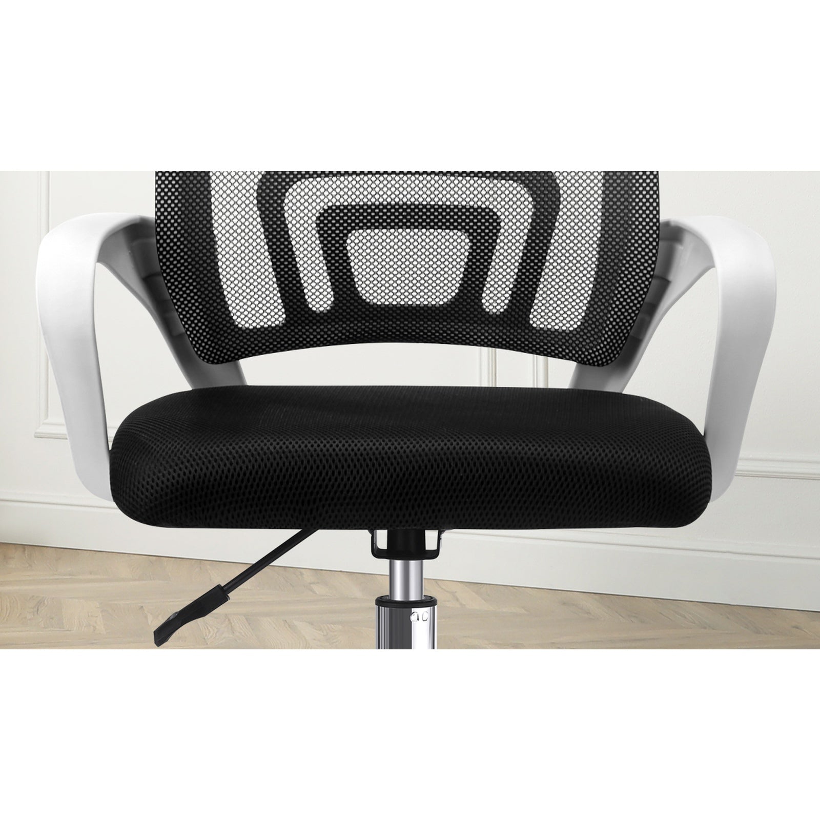 Oikiture Office Gaming Chair Computer Mesh Chairs Executive Foam White&Black - Sunyee