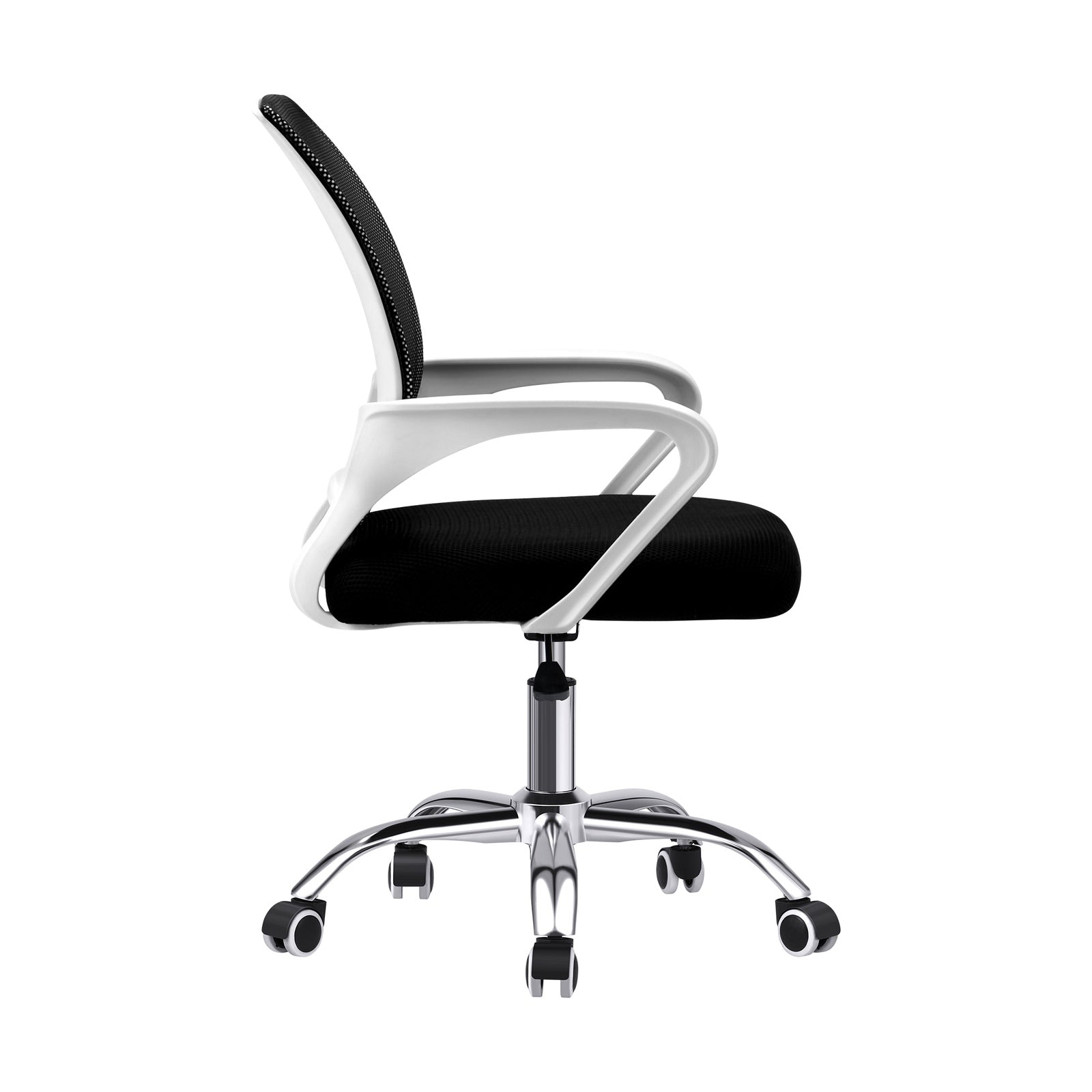 Oikiture Office Gaming Chair Computer Mesh Chairs Executive Foam White&Black - Sunyee
