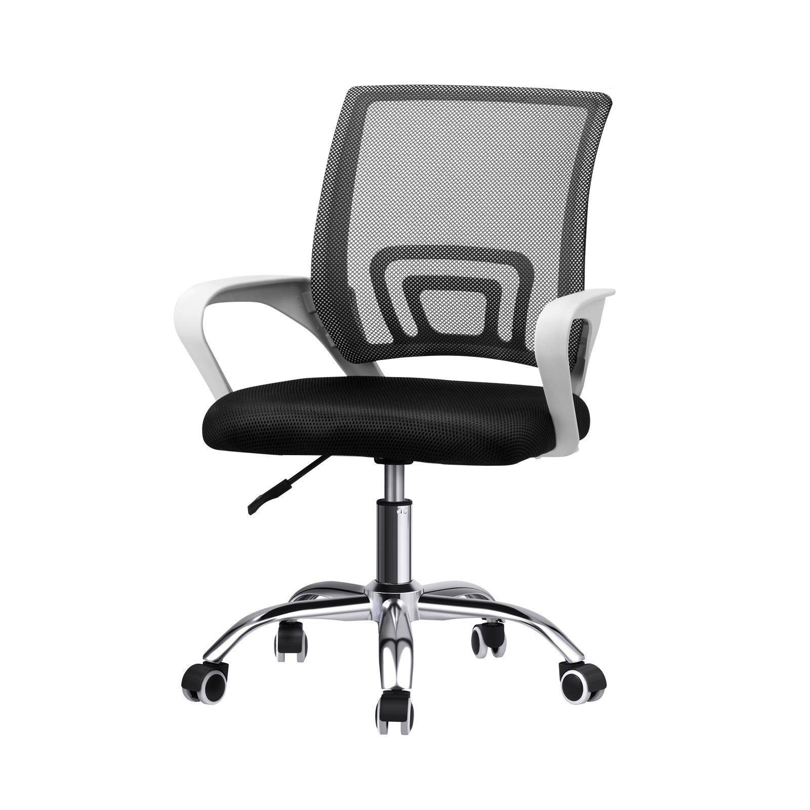 Oikiture Office Gaming Chair Computer Mesh Chairs Executive Foam White&Black - Sunyee