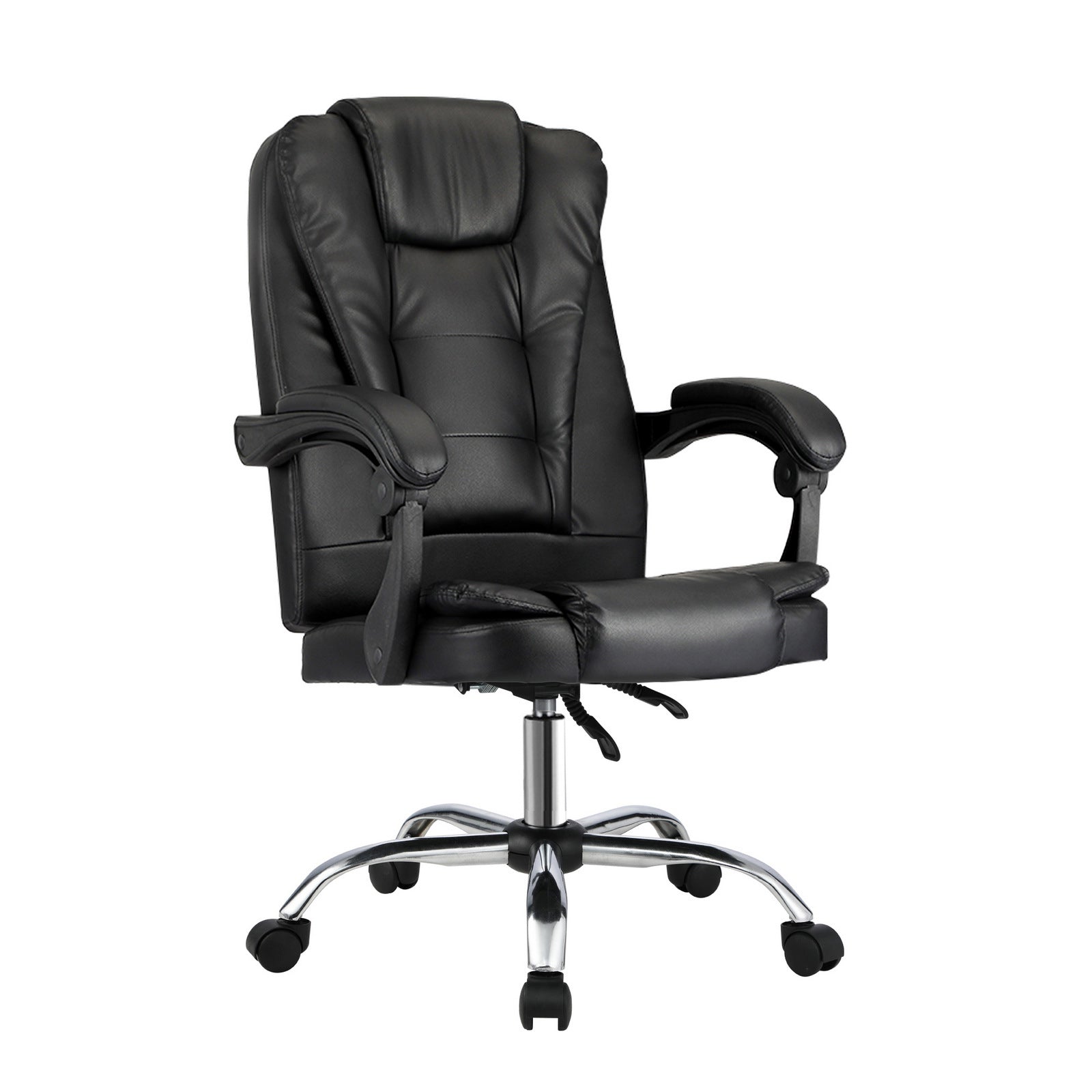 Oikiture Massage Office Chair Executive Gaming Racing Chairs Recliner Seat PU