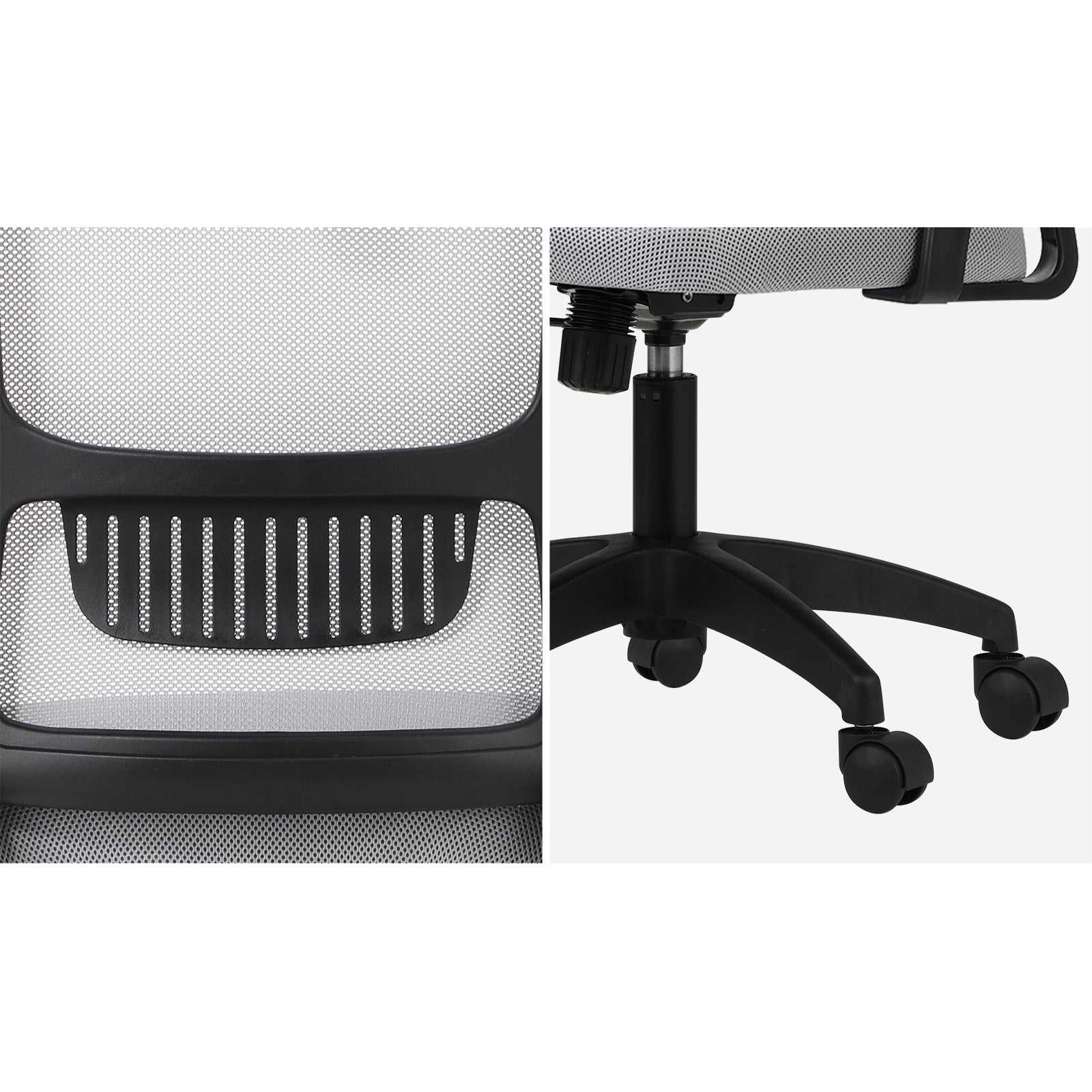 Oikiture Mesh Office Chair Executive Fabric Gaming Seat Racing Tilt Computer BKG - Sunyee