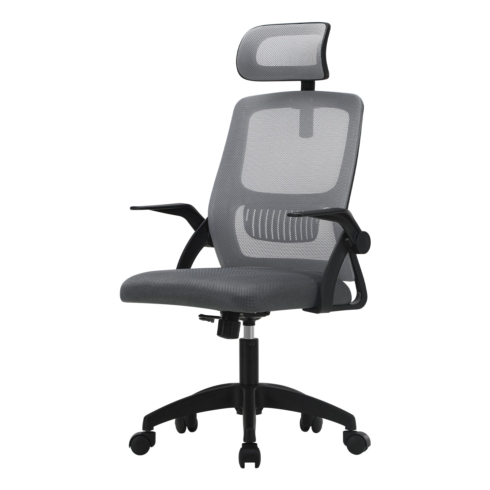 Oikiture Mesh Office Chair Executive Fabric Gaming Seat Racing Tilt Computer DGY - Sunyee