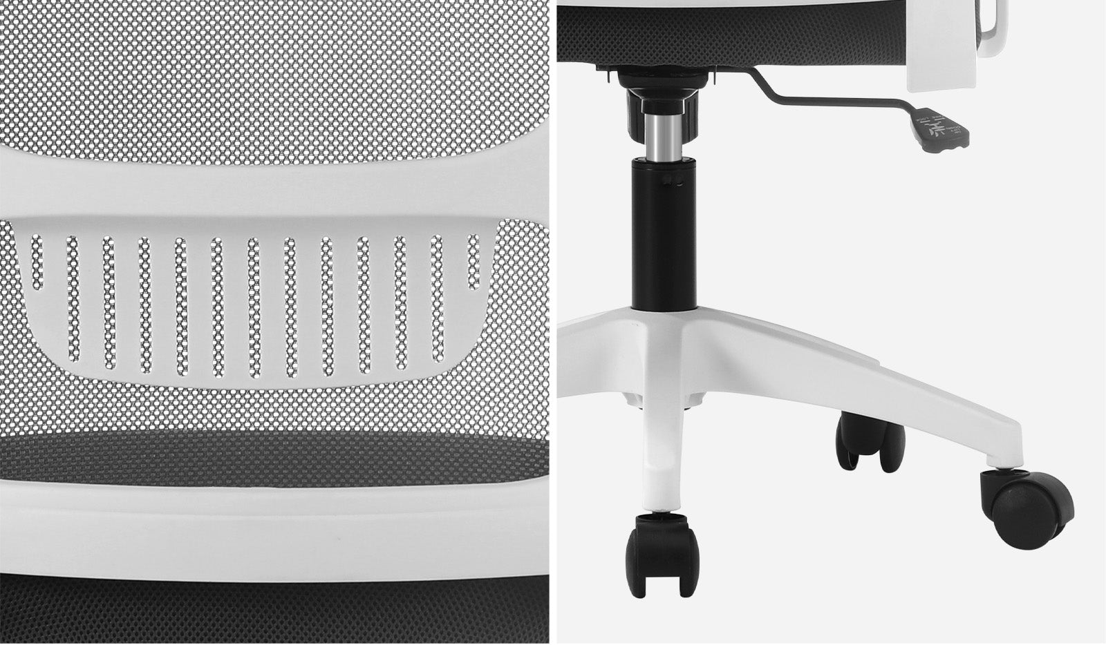 Oikiture Mesh Office Chair Executive Fabric Gaming Seat Racing Tilt Computer DGY - Sunyee