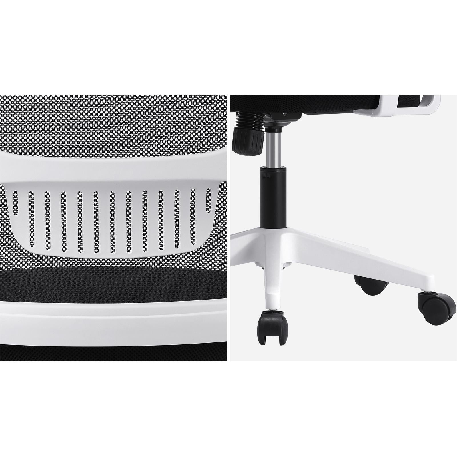 Oikiture Mesh Office Chair Executive Fabric Gaming Seat Racing Tilt Computer BKW - Sunyee